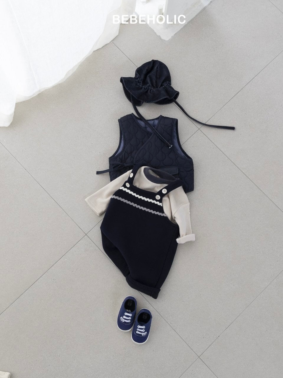 Mori suspender rompers