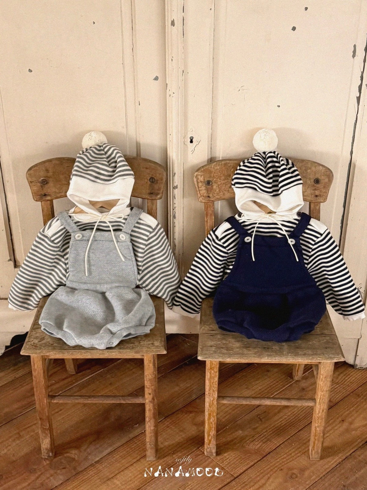 Cozy overall rompers