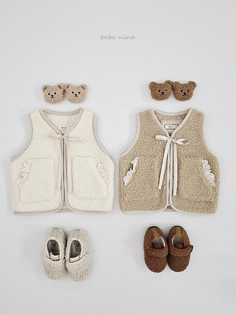Teddy Frill Vest