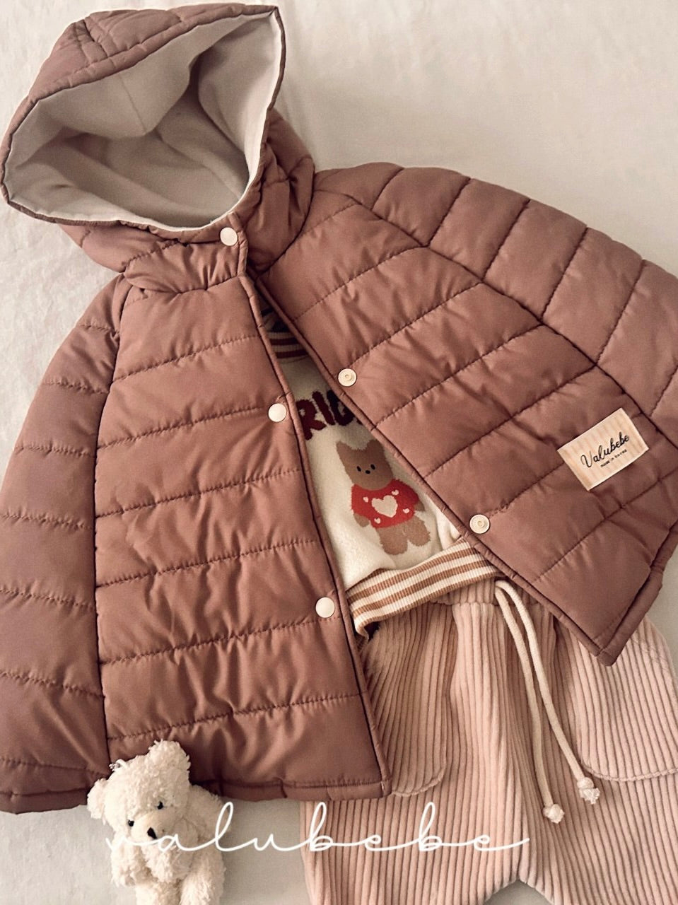 Padded hooded cape (baby)