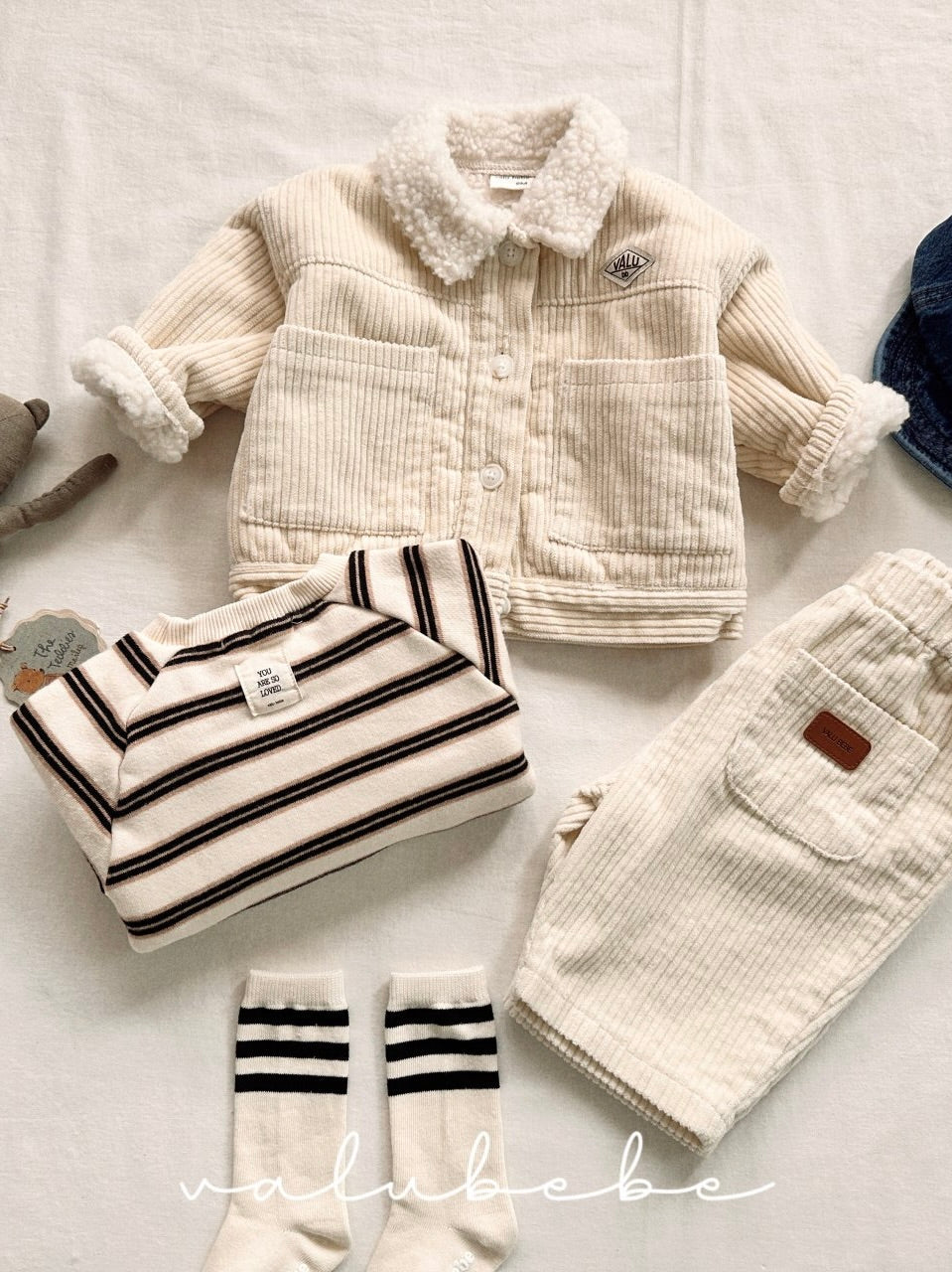 Multi striped fleece sweatshirt (baby&kids)