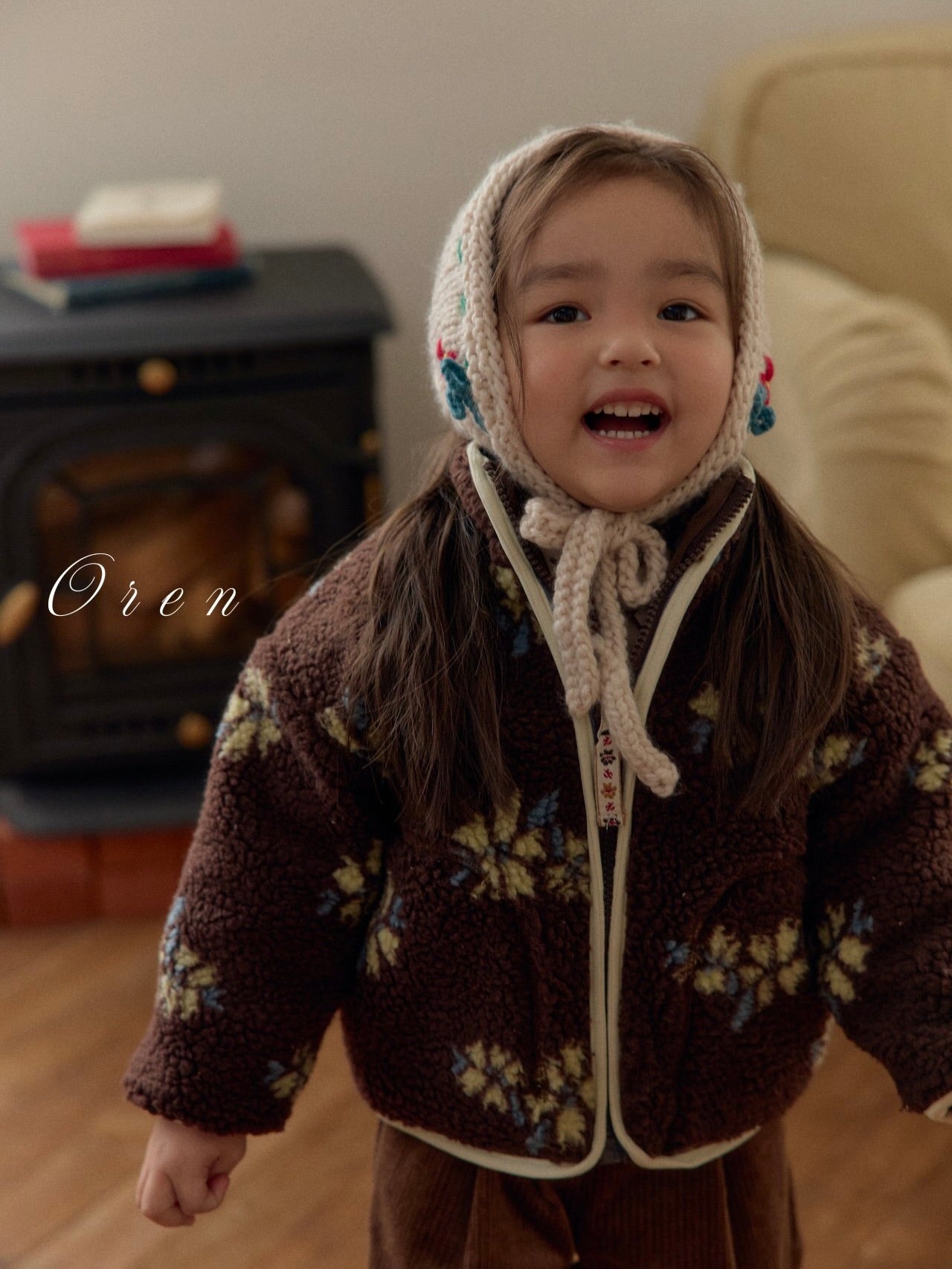 Melo flower boa jumper