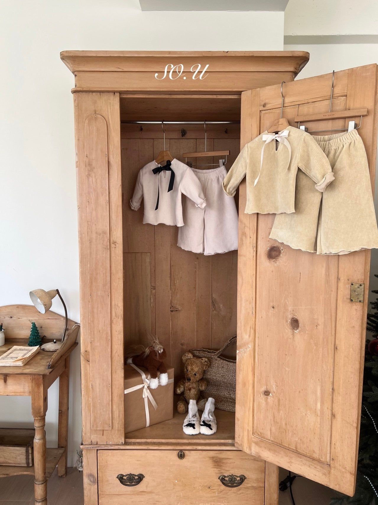 Winter back ribbon set