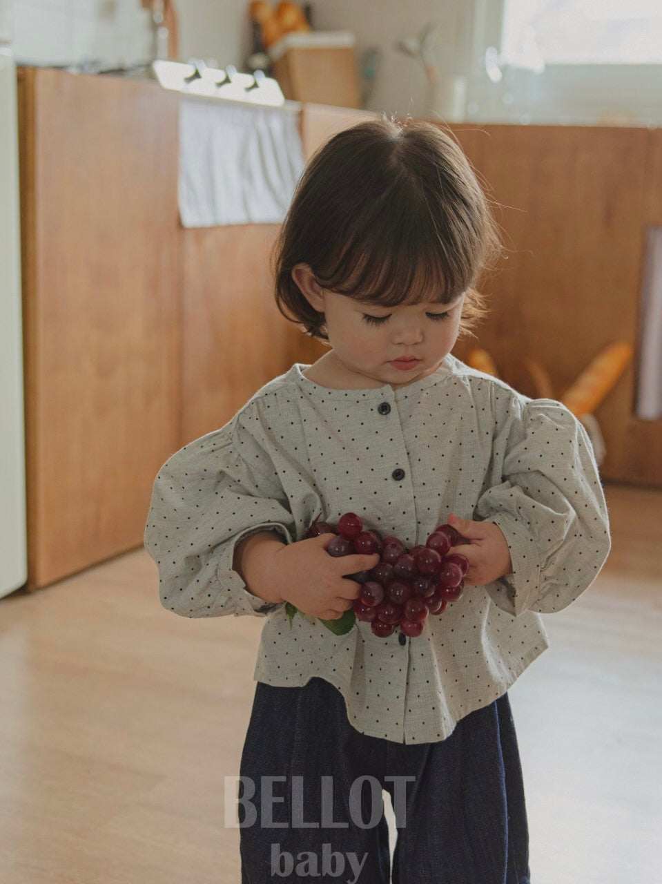 Bebe bonbon dot blouse