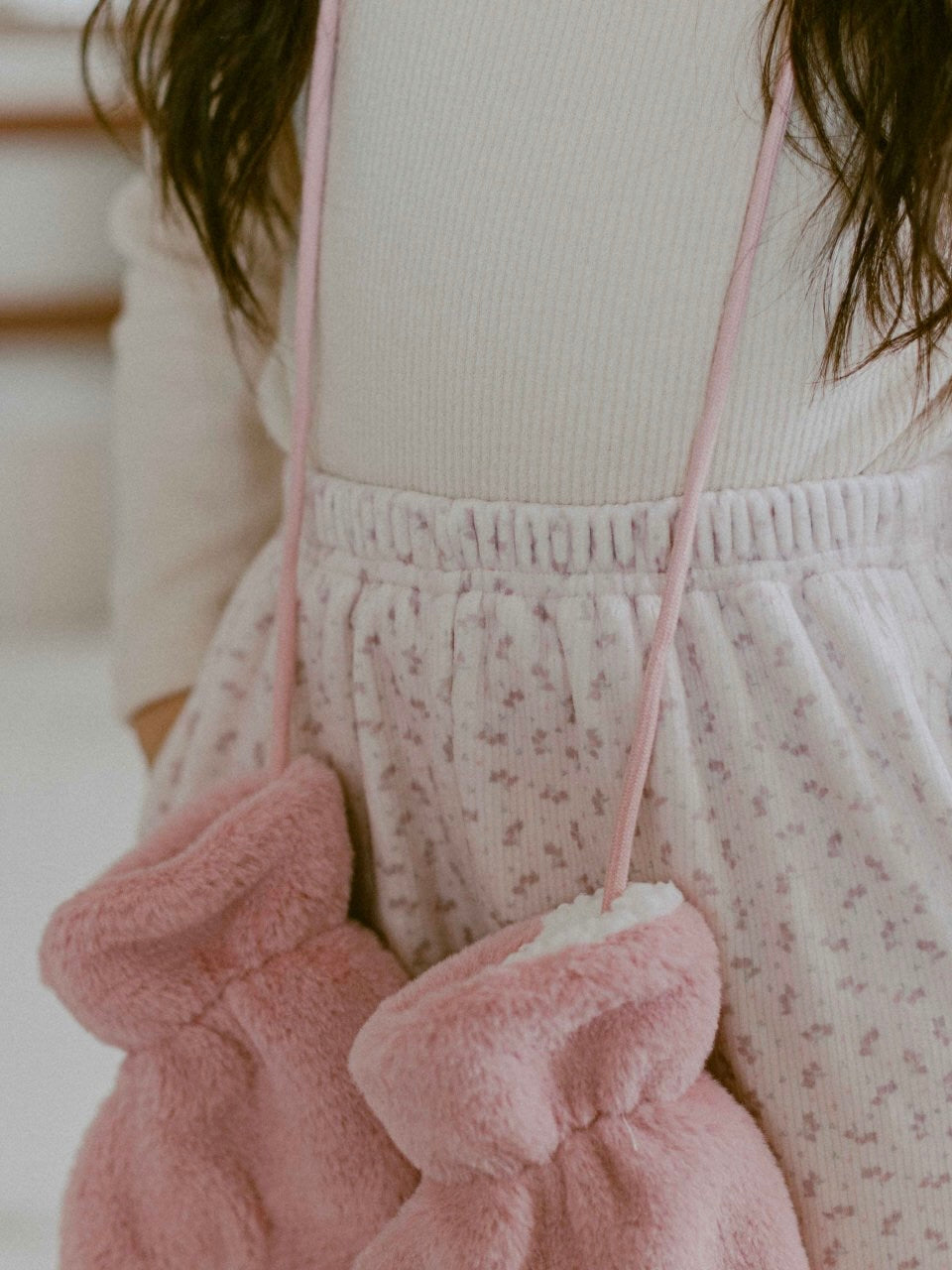 Flower boa jogger pants