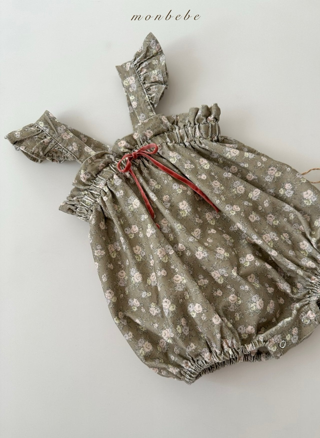 Flower frill rompers