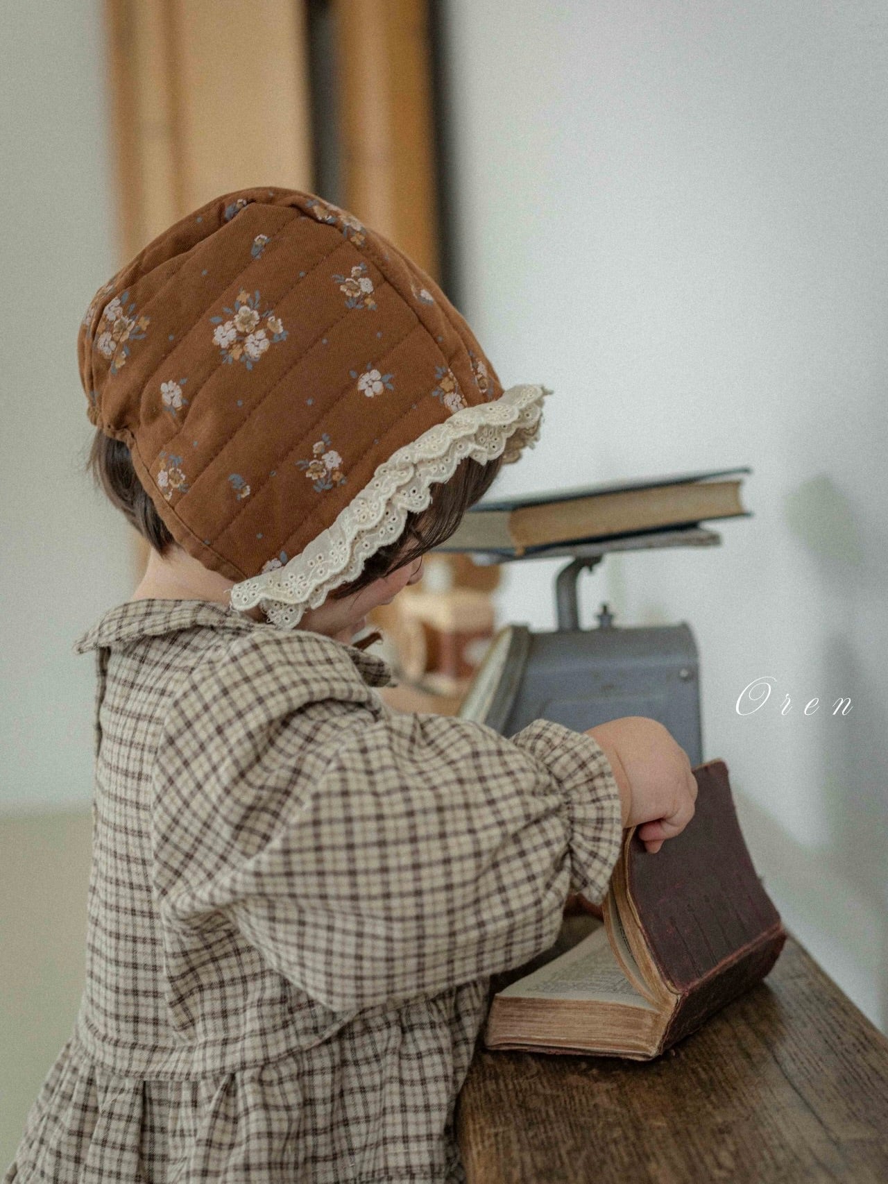 Brioche check rompers (unisex)