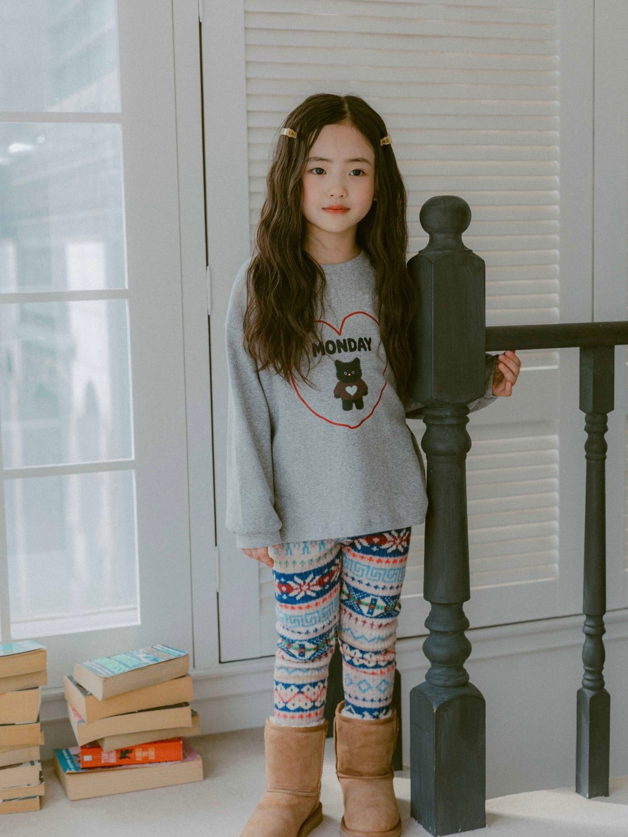 Colored hair clip set (2 pieces)