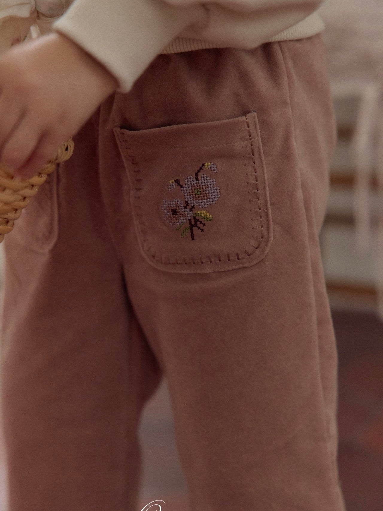 Clement embroidery pants