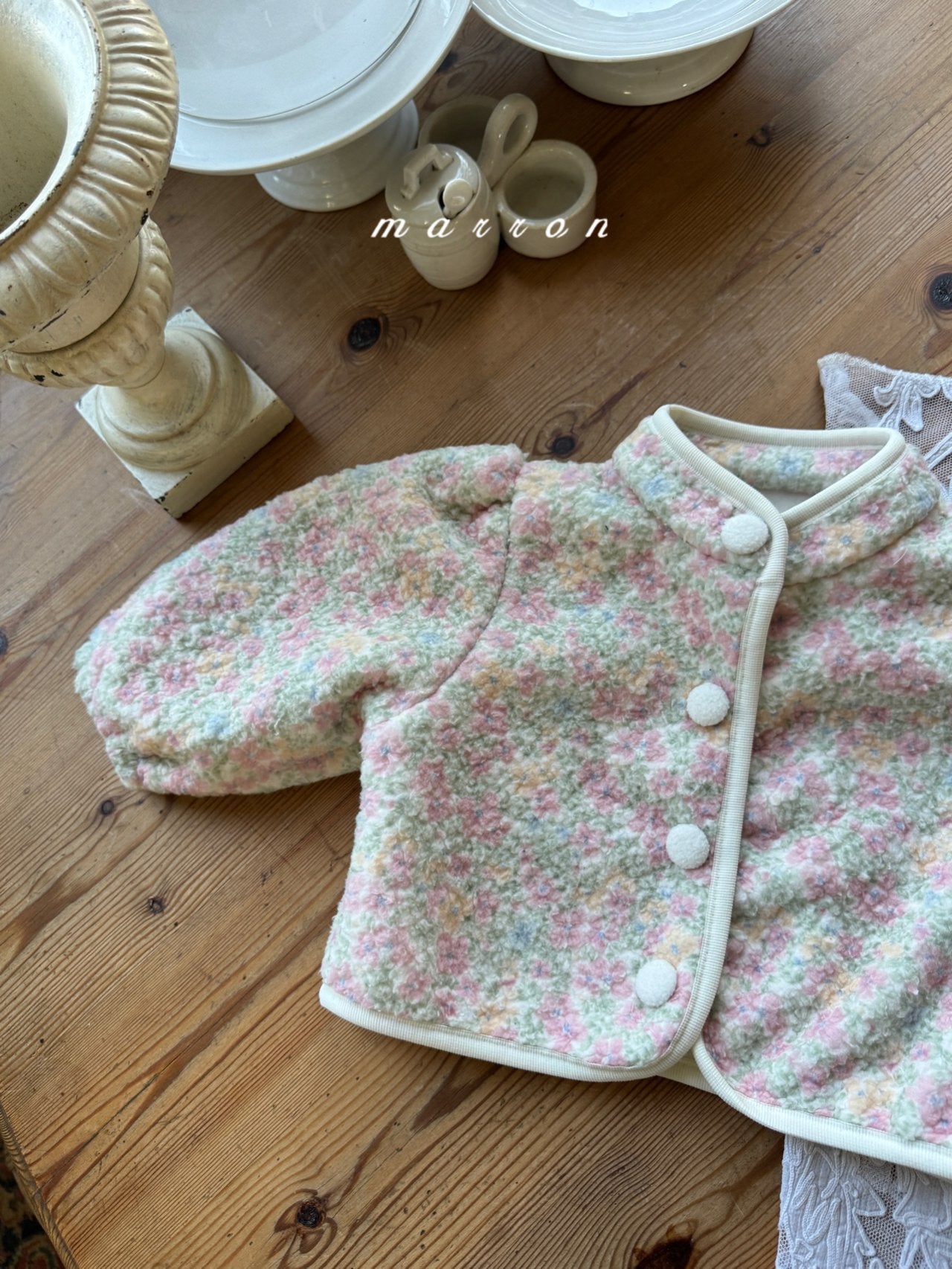 High neck fleece jacket