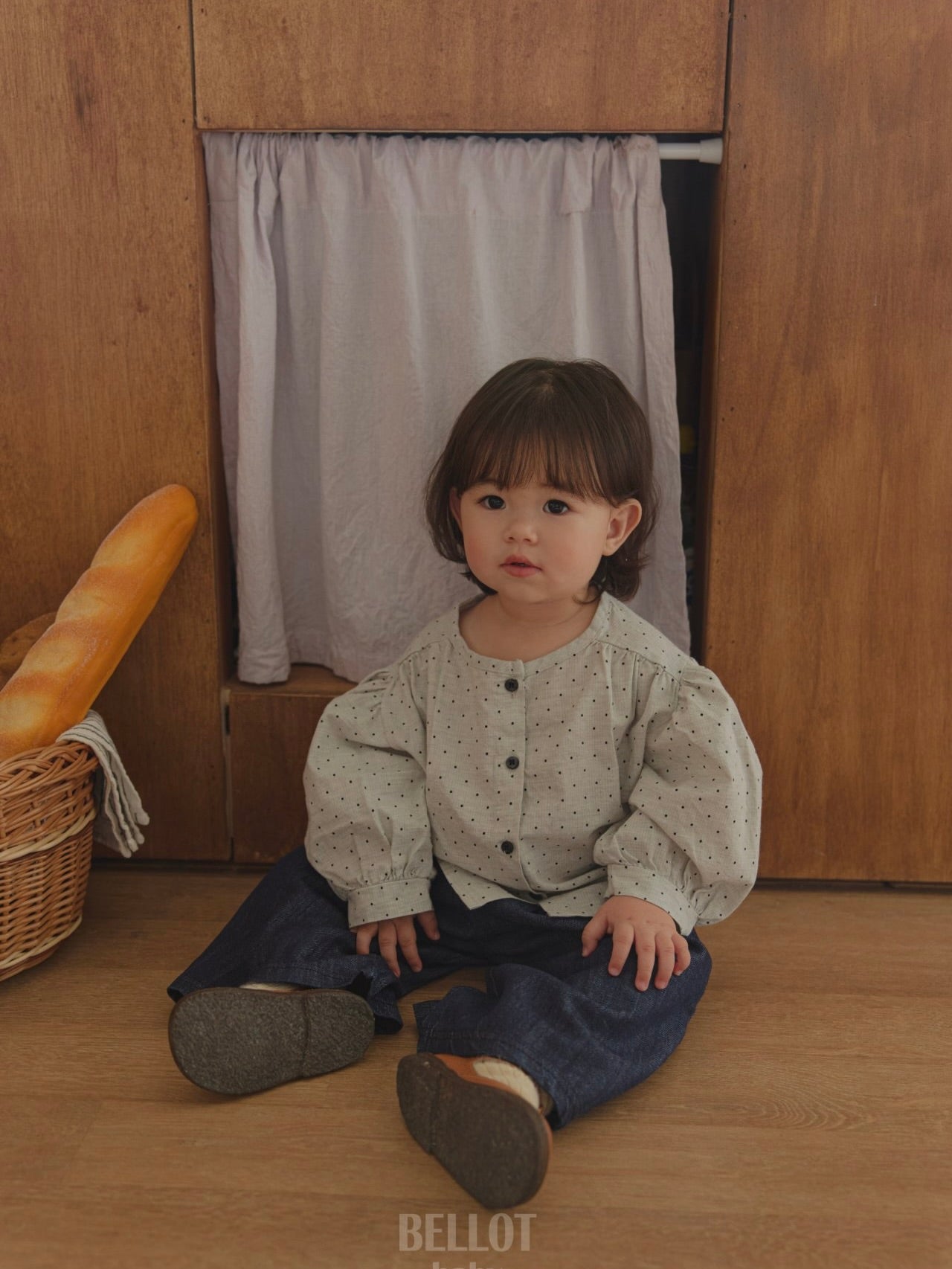 Bebe bonbon dot blouse