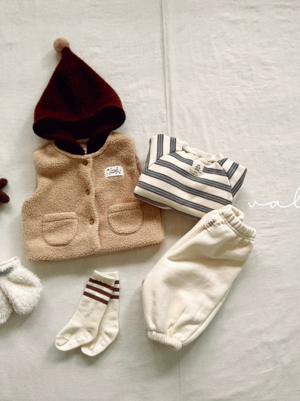 Multi striped fleece sweatshirt (baby&kids)