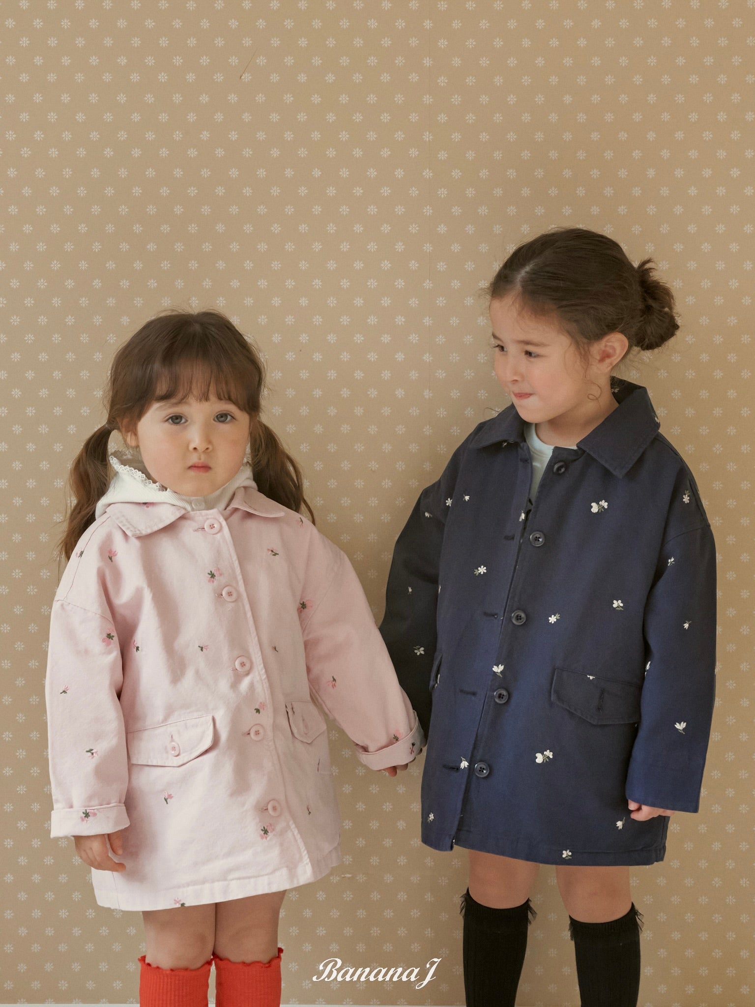 Floral embroidery jacket