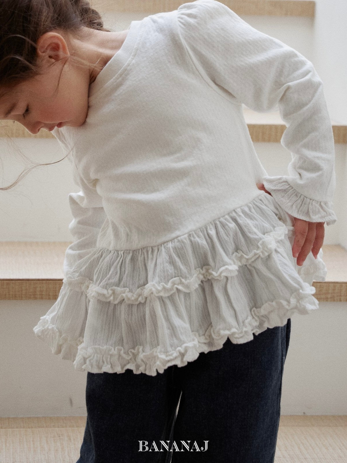 Ruffled frill T
