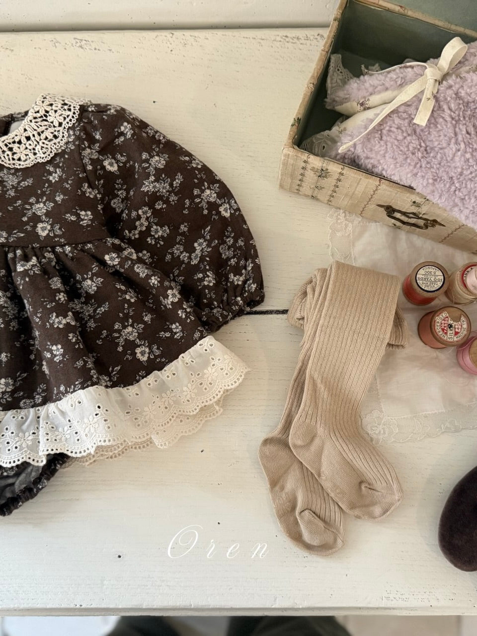 Serena flower padded rompers (baby)