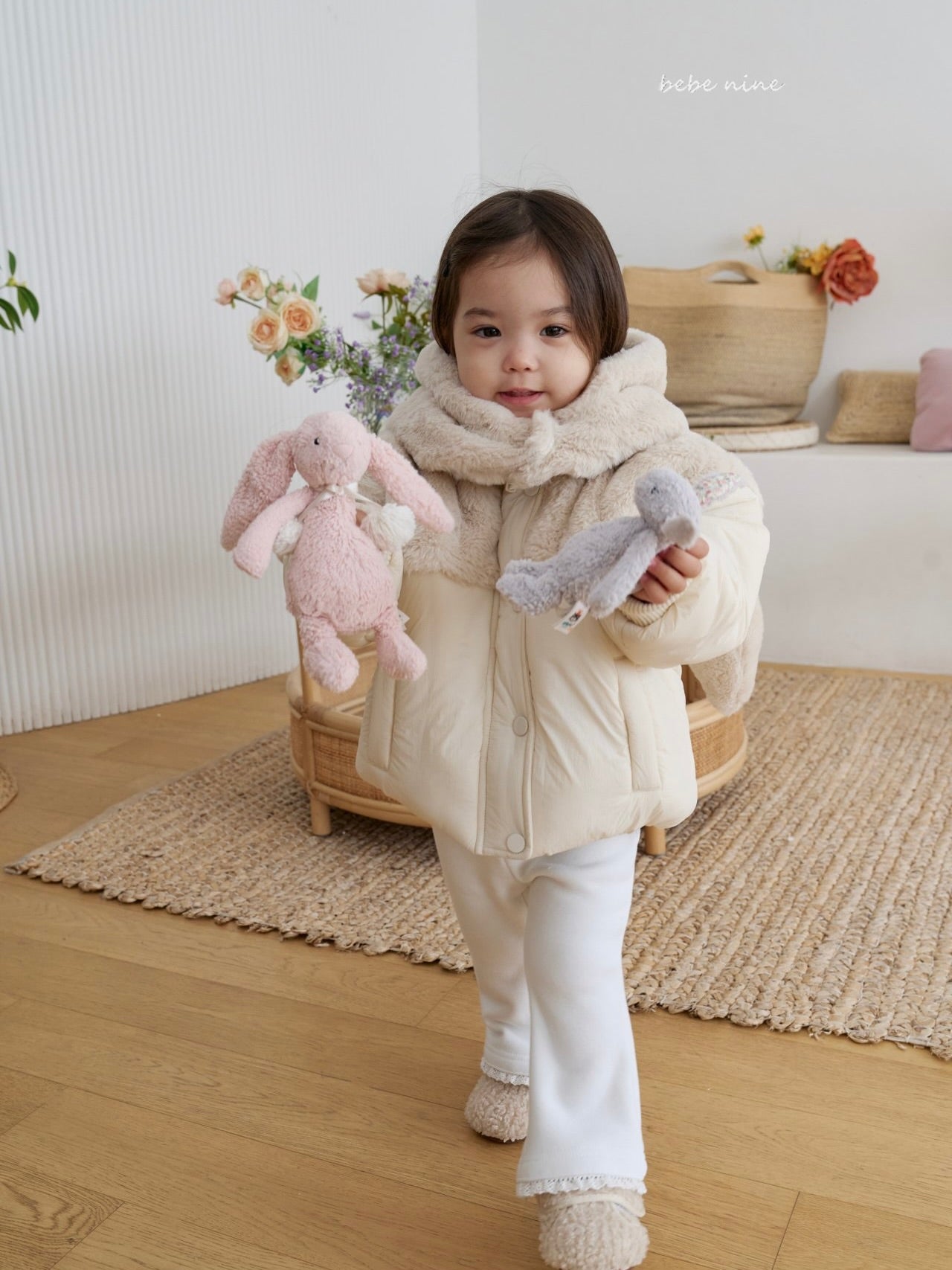 Frill Fleece Flare Pants