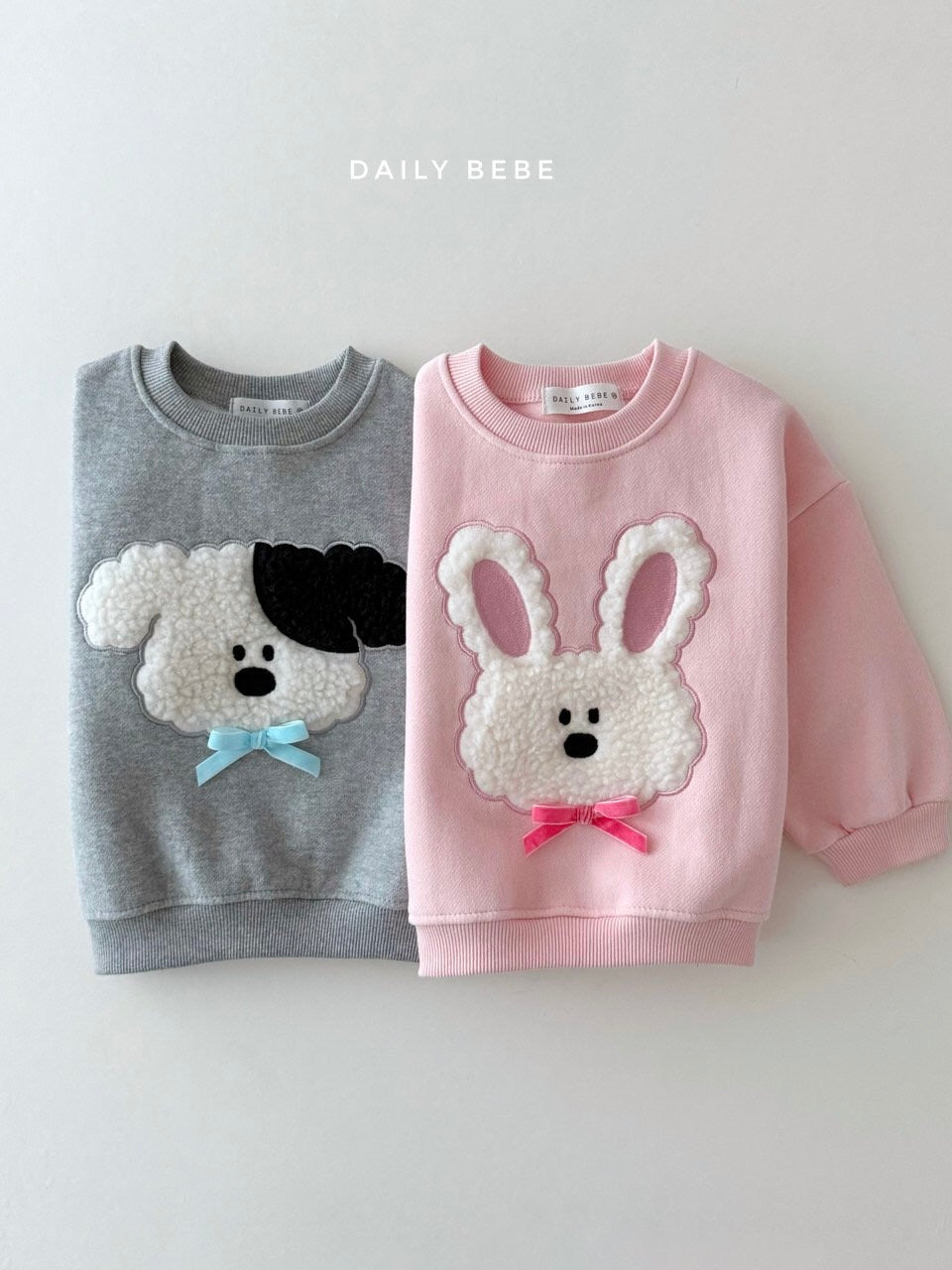 Fluffy ribbon sweatshirt