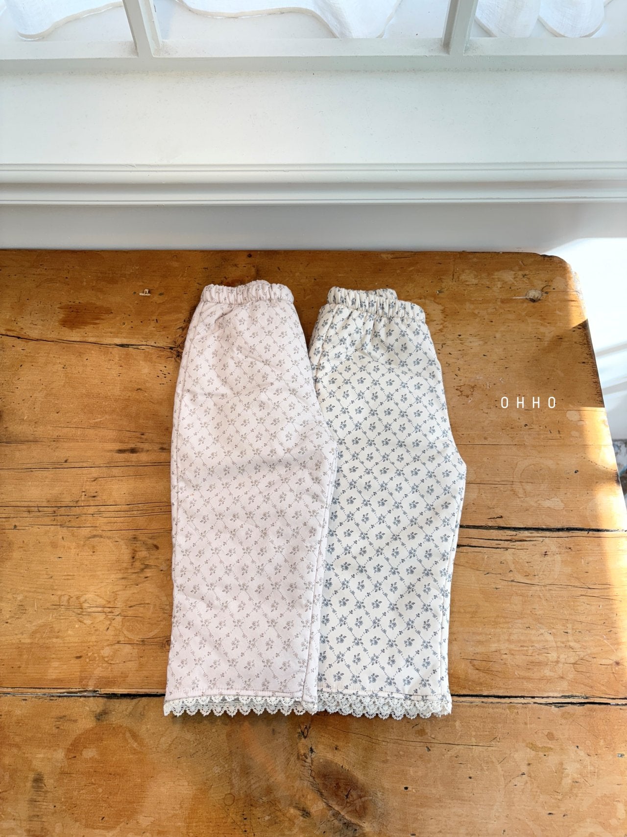 Rose lace padded pants