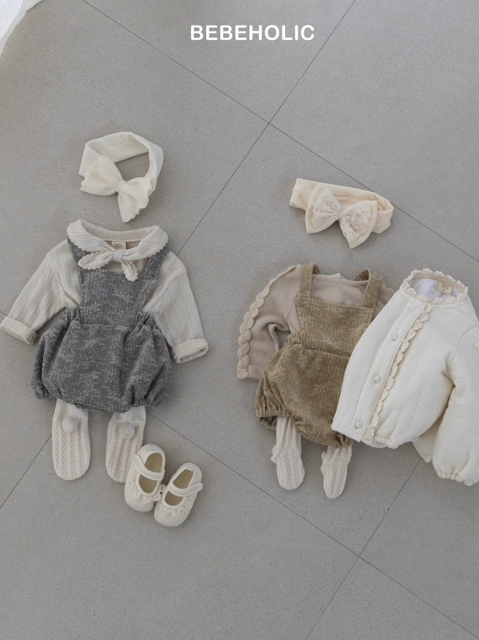 Caramel suspender rompers