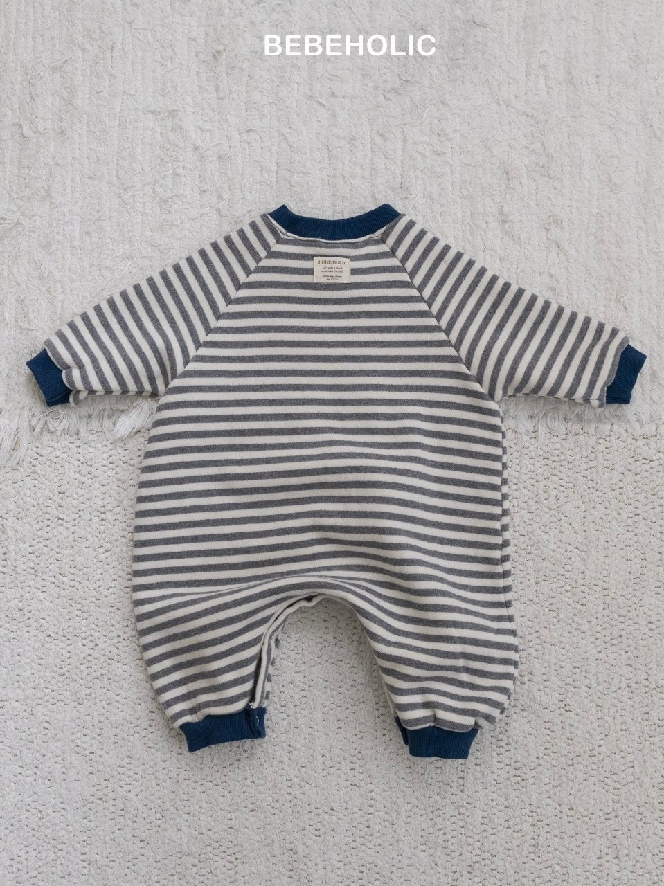 Papillon stripe rompers