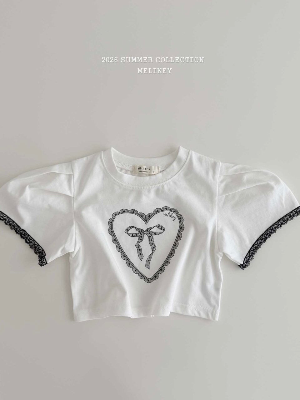 Heart ribbon T shirt