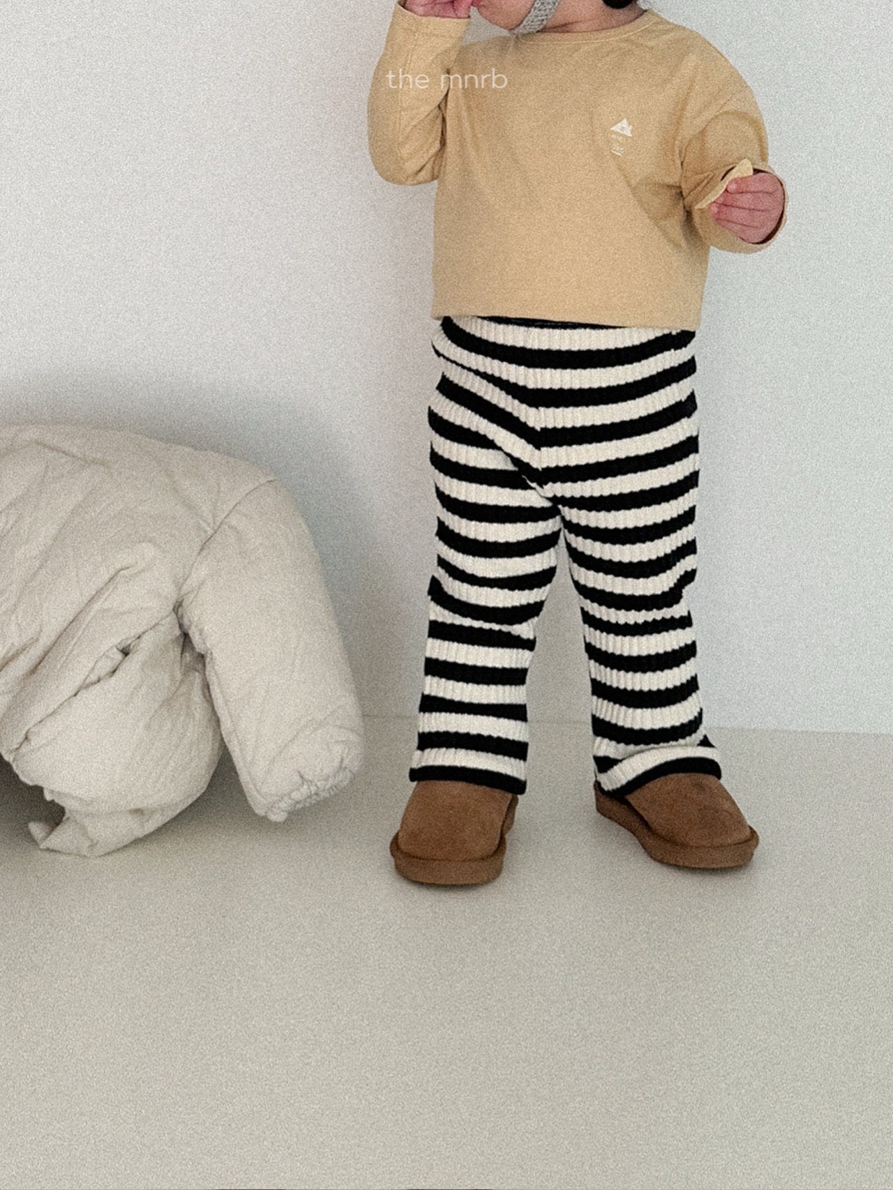 Aloe ribbed bootcut pants