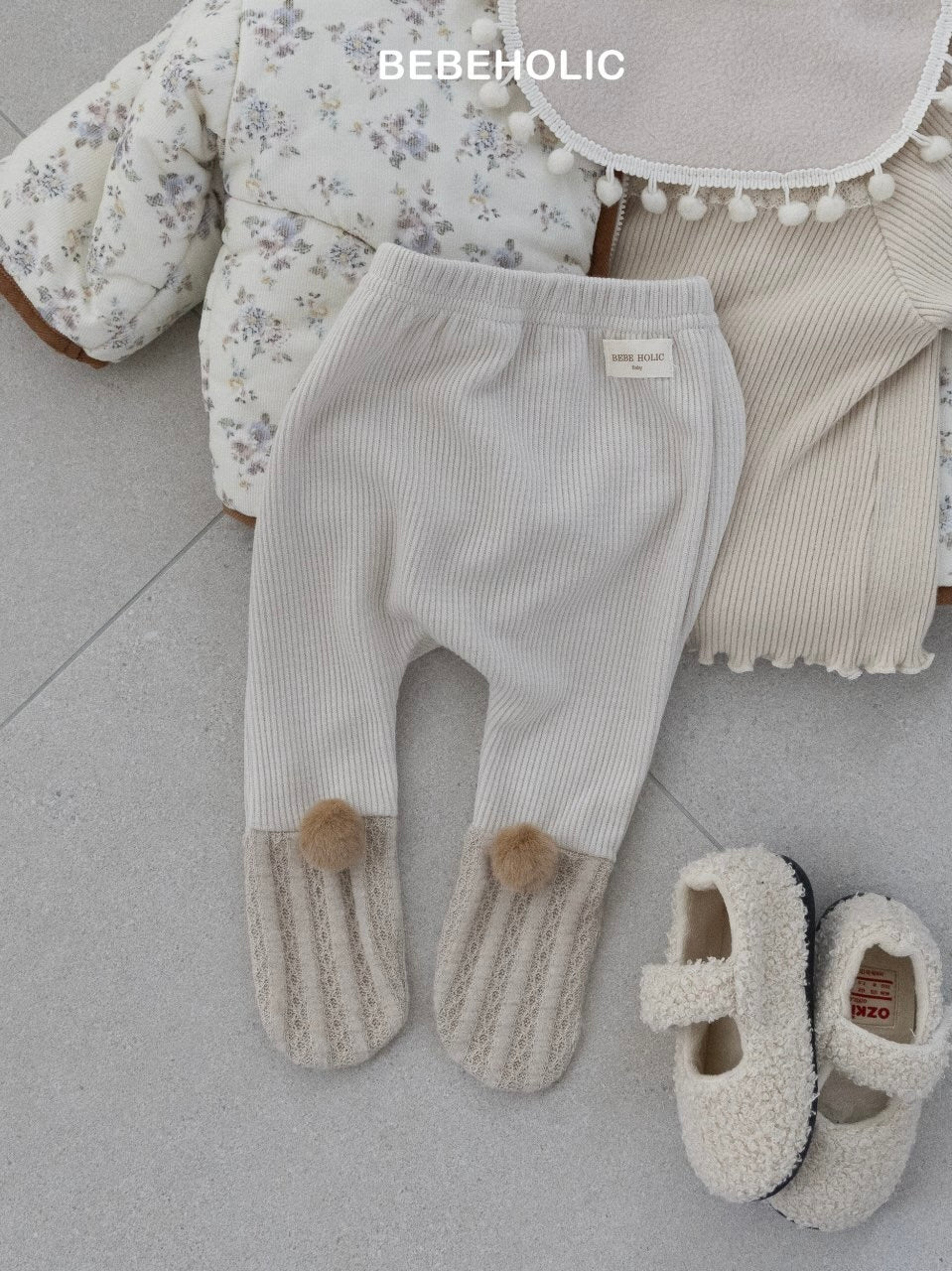 Pom pom texture leggings