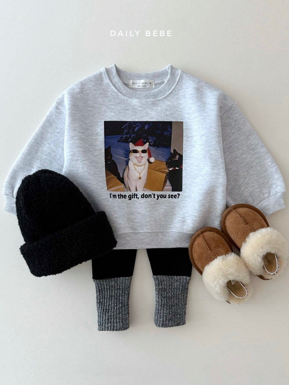Santa cat sweatshirt (kids and adults)