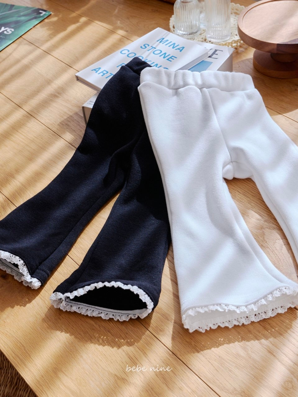 Frill Fleece Flare Pants