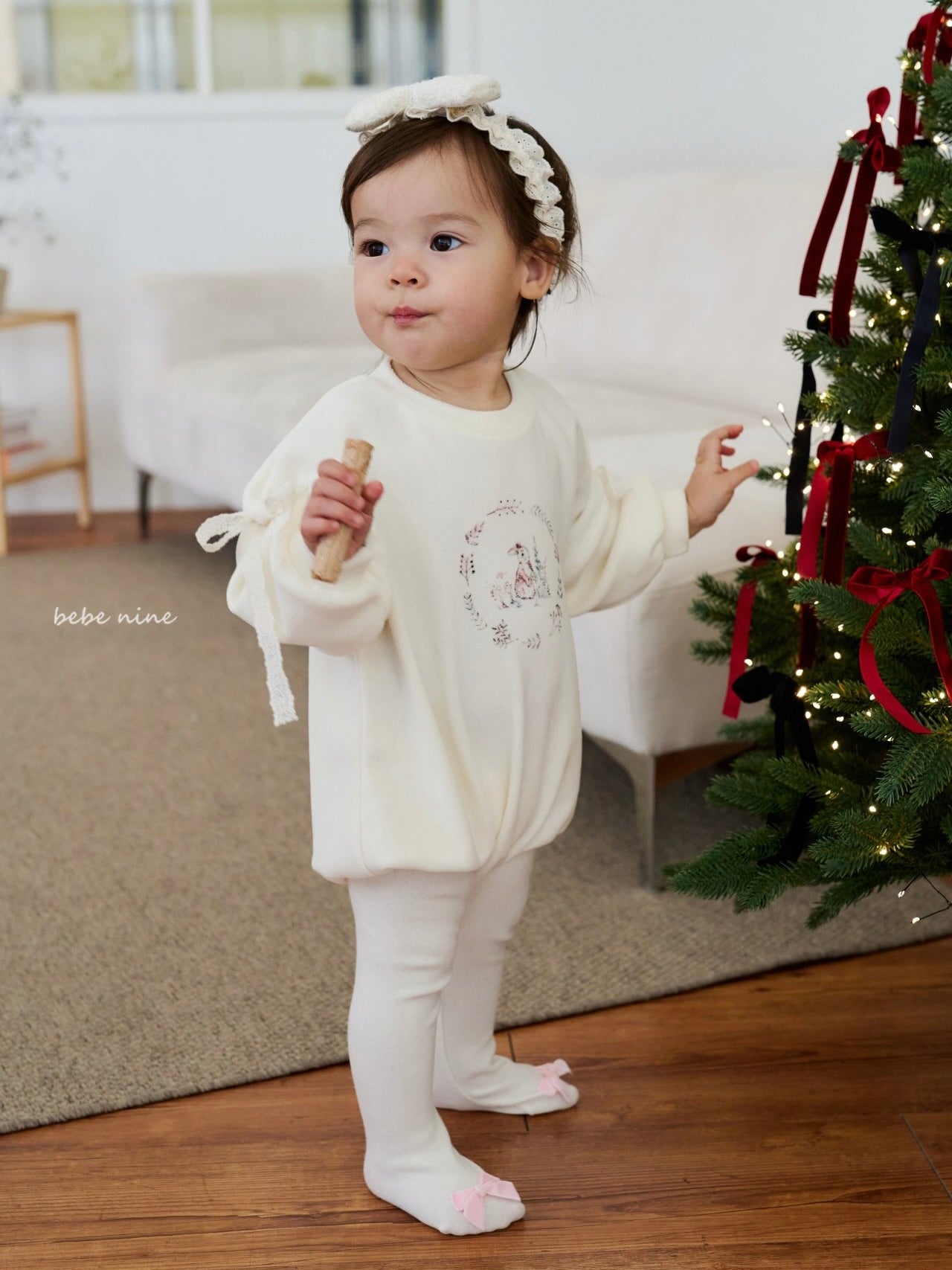 Rabbit Ribbon Rompers