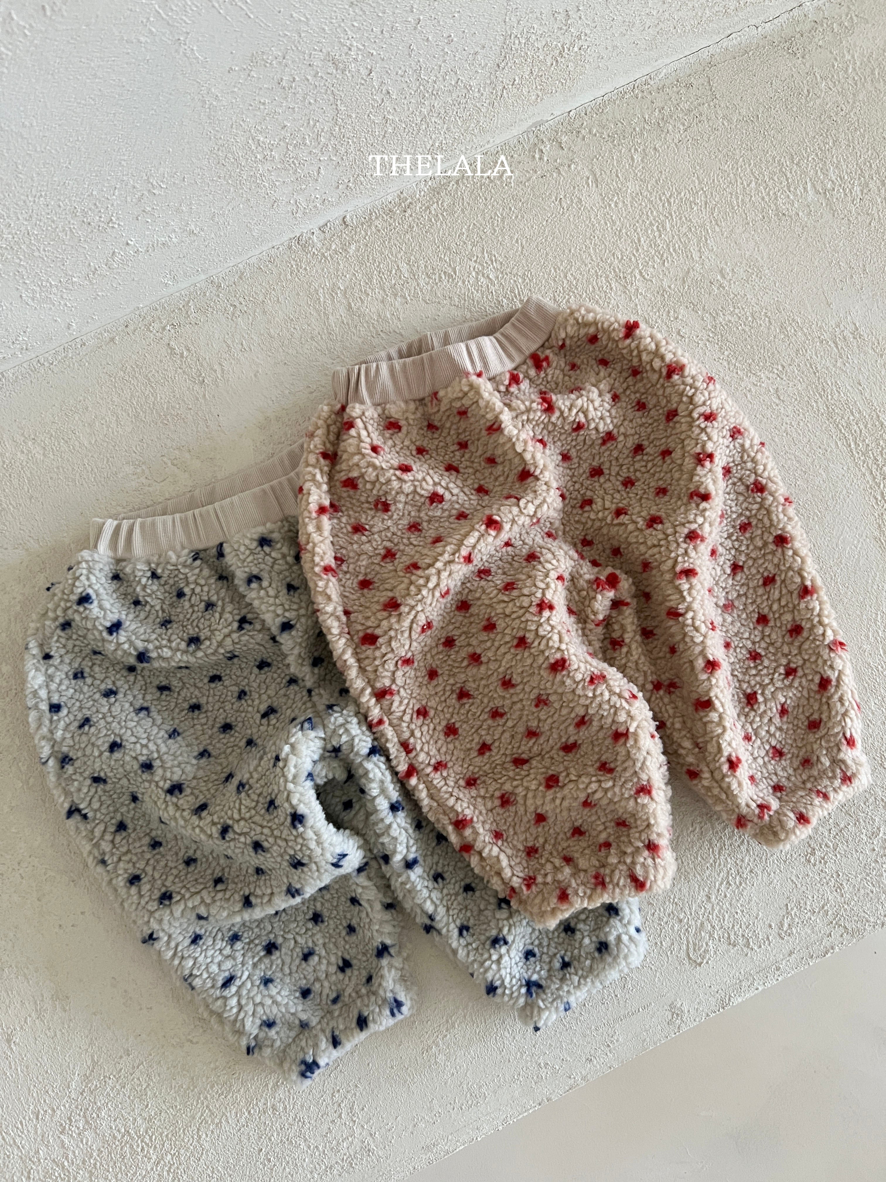 Cozy dot jogger pants