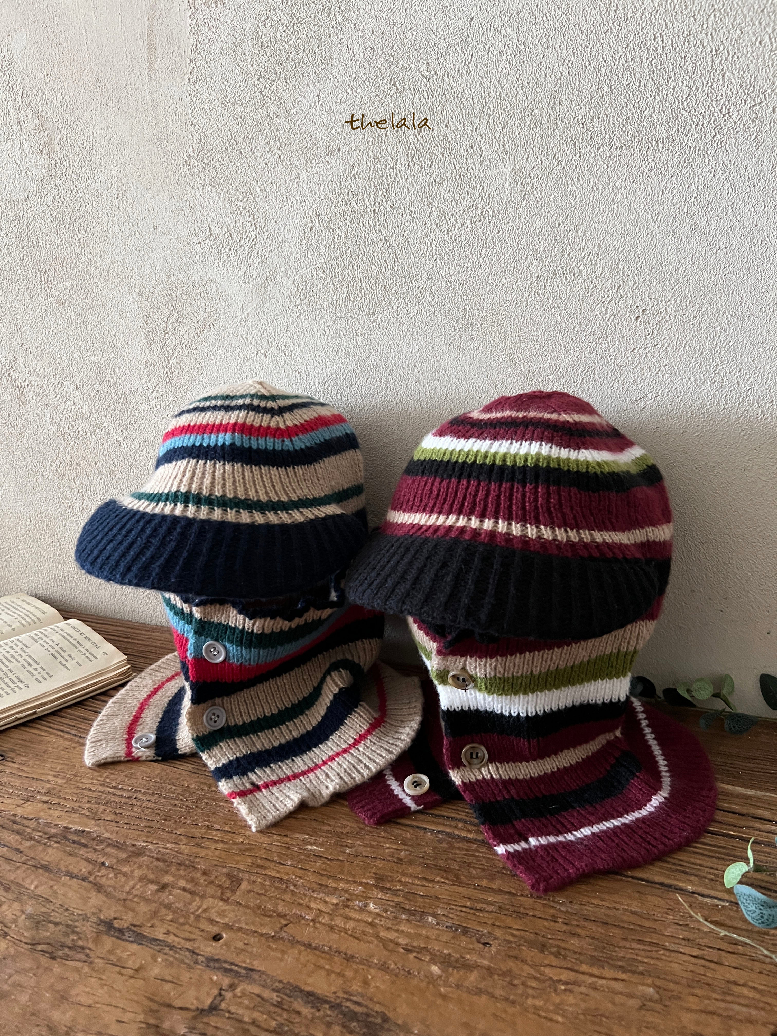 Multi-striped balaclava