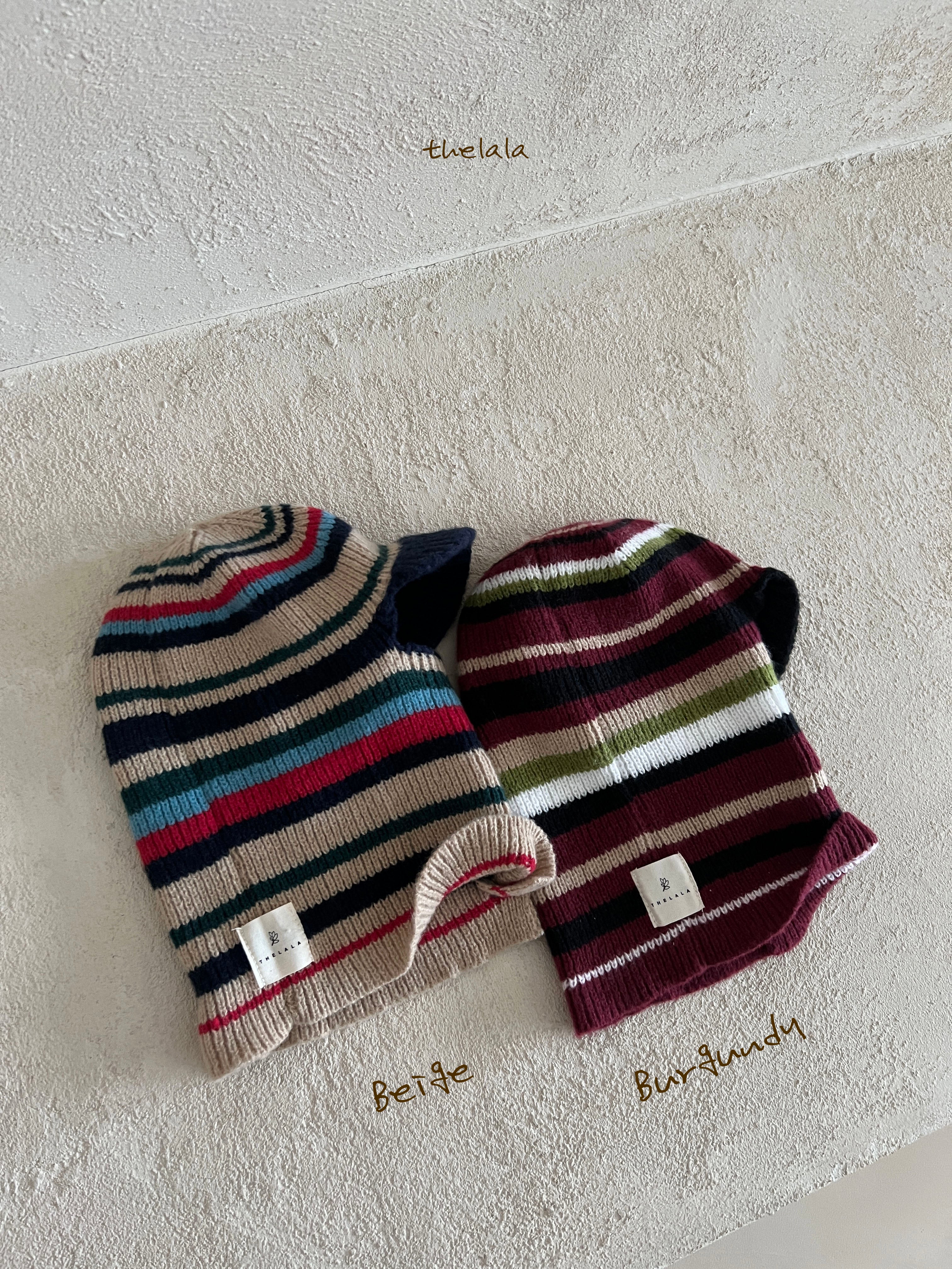 Multi-striped balaclava