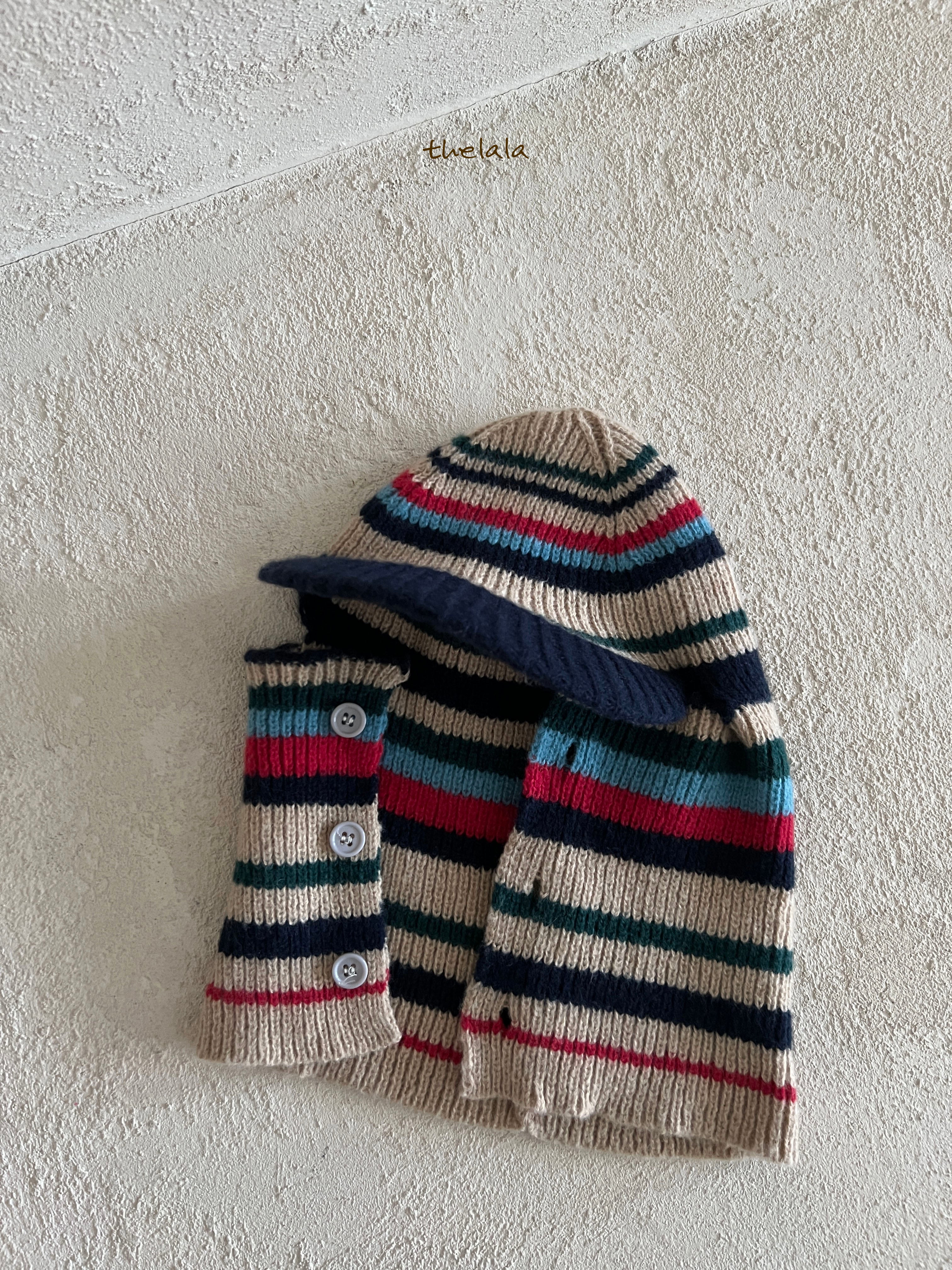 Multi-striped balaclava