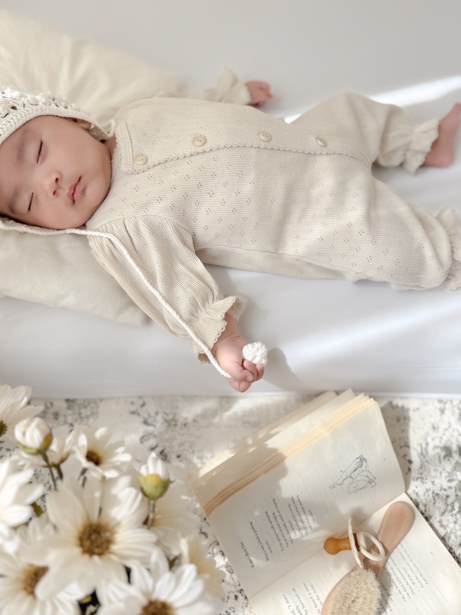 Selina newborn rompers