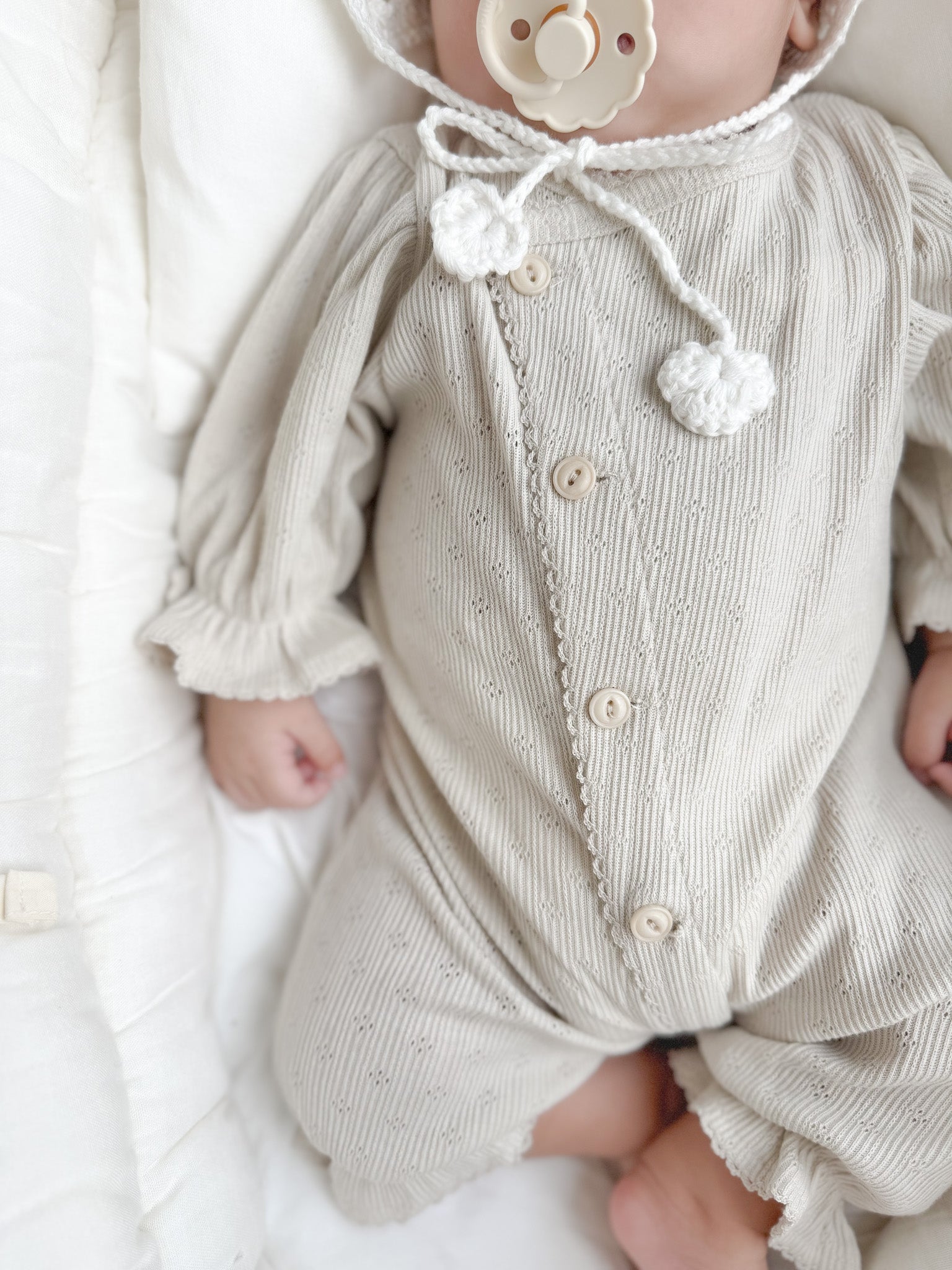 Selina newborn rompers