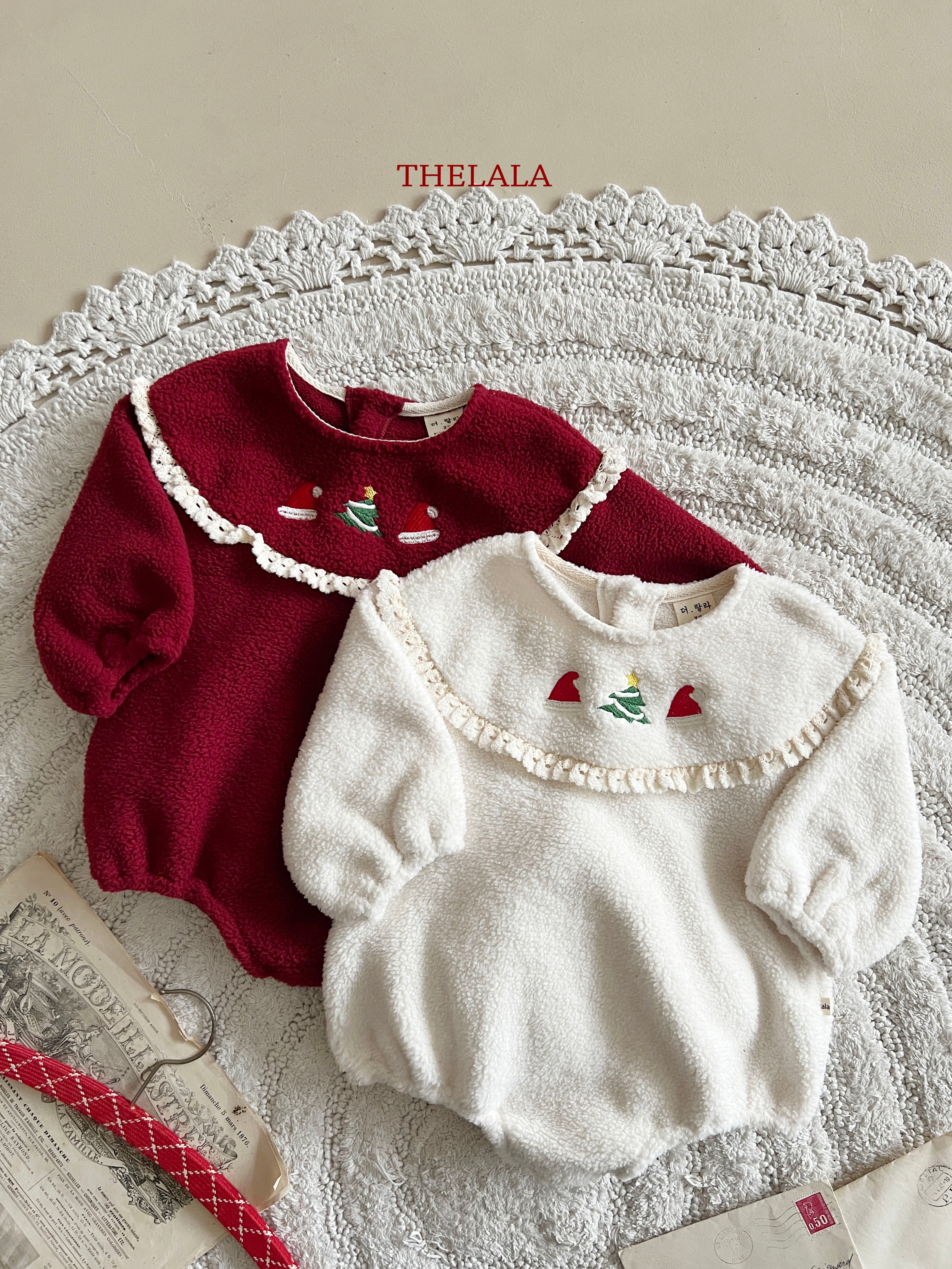 Santa embroidery rompers