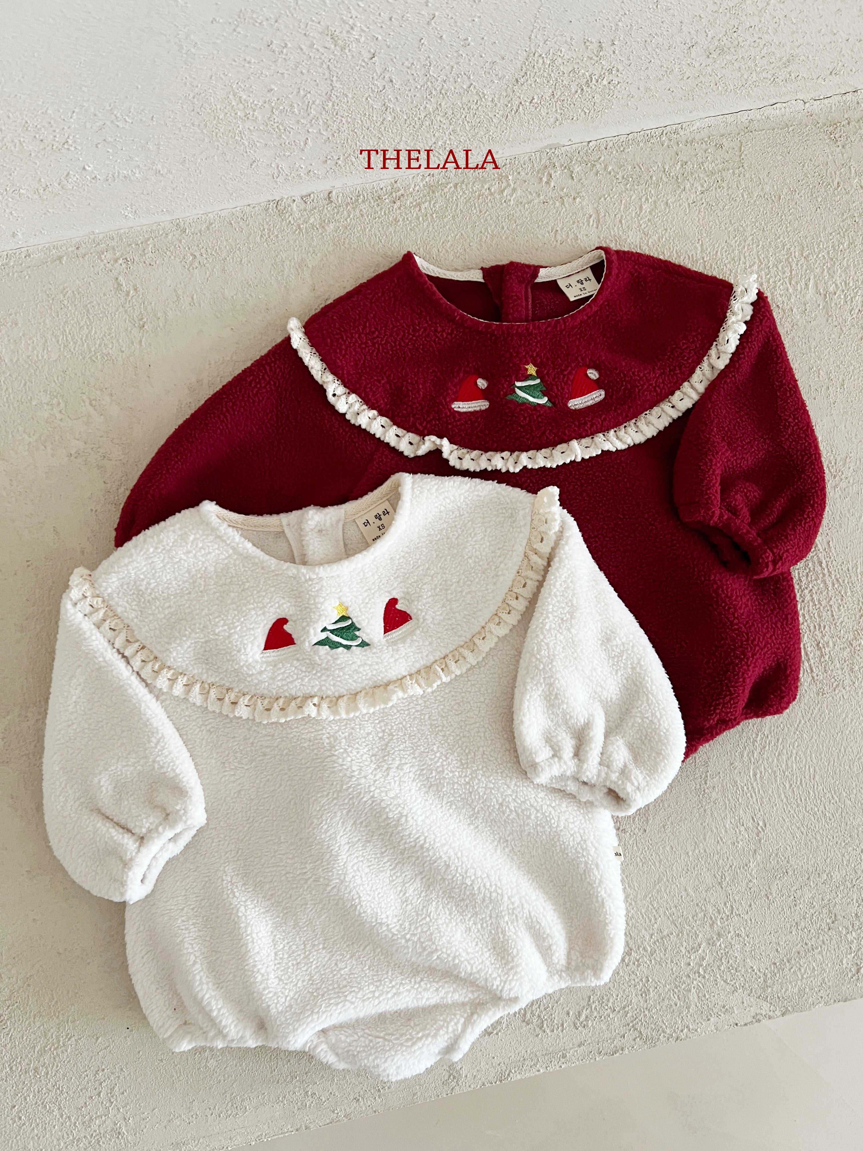 Santa embroidery rompers
