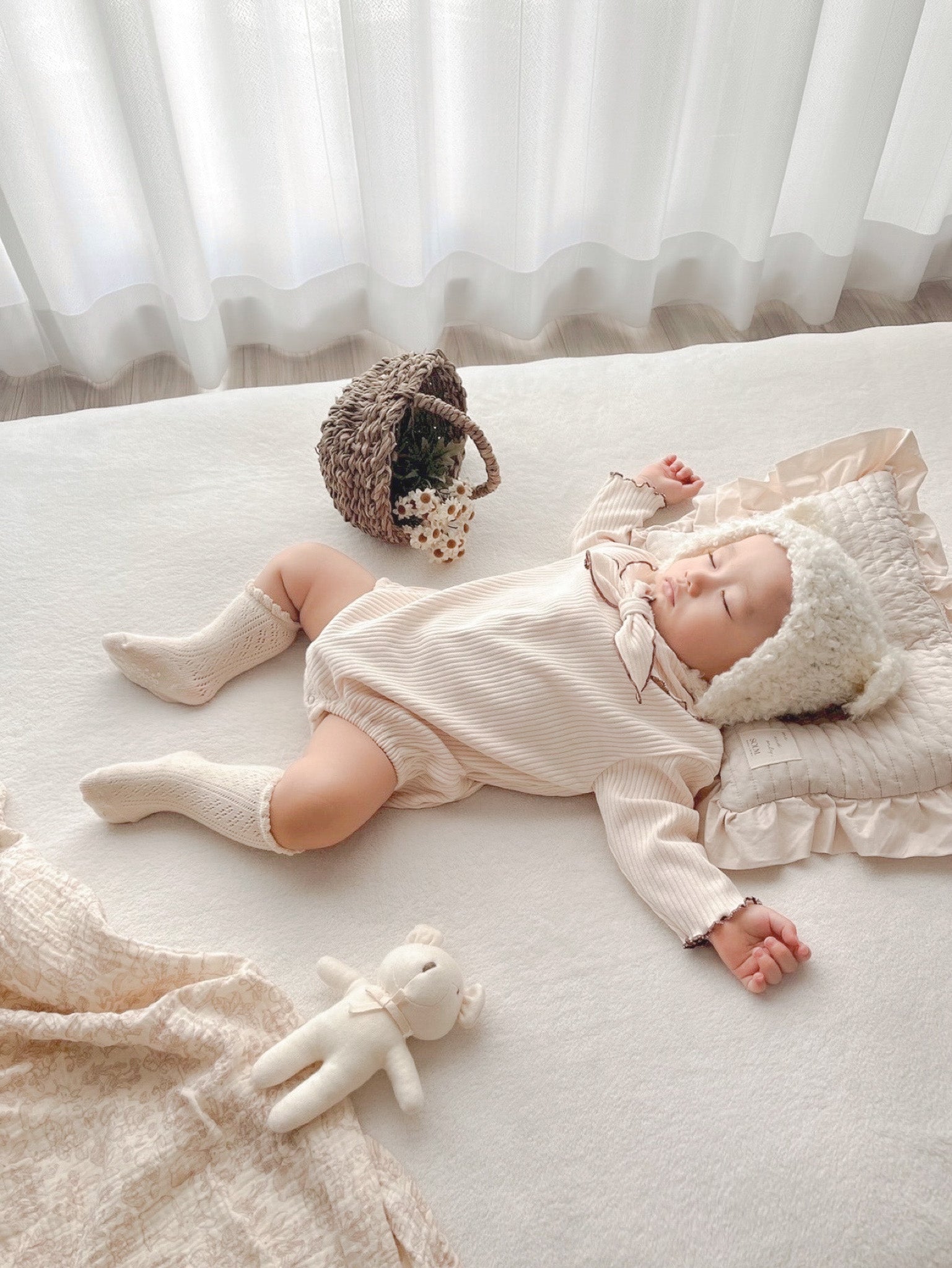 Mellow scarf rompers