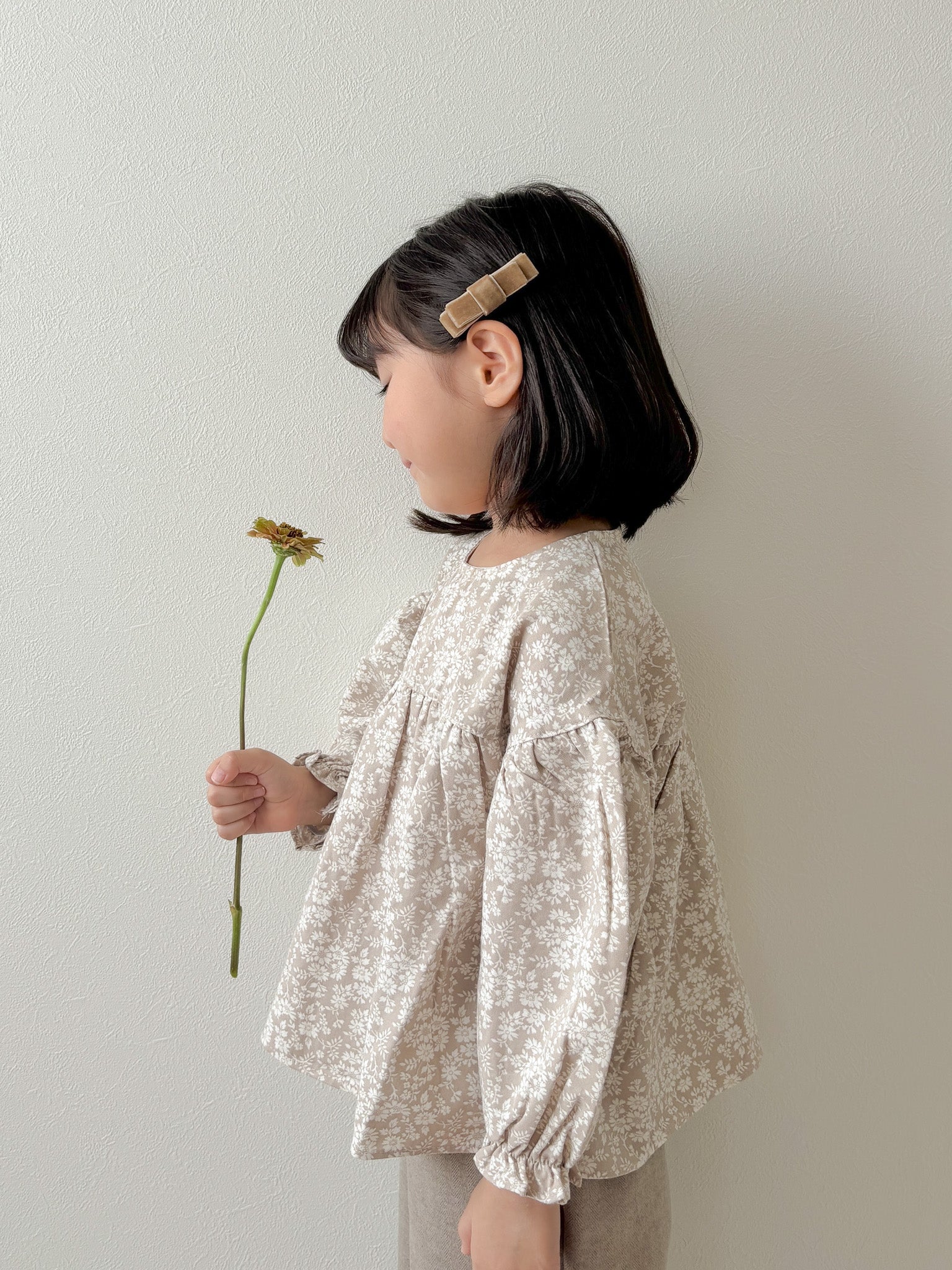 Flower cotton blouse