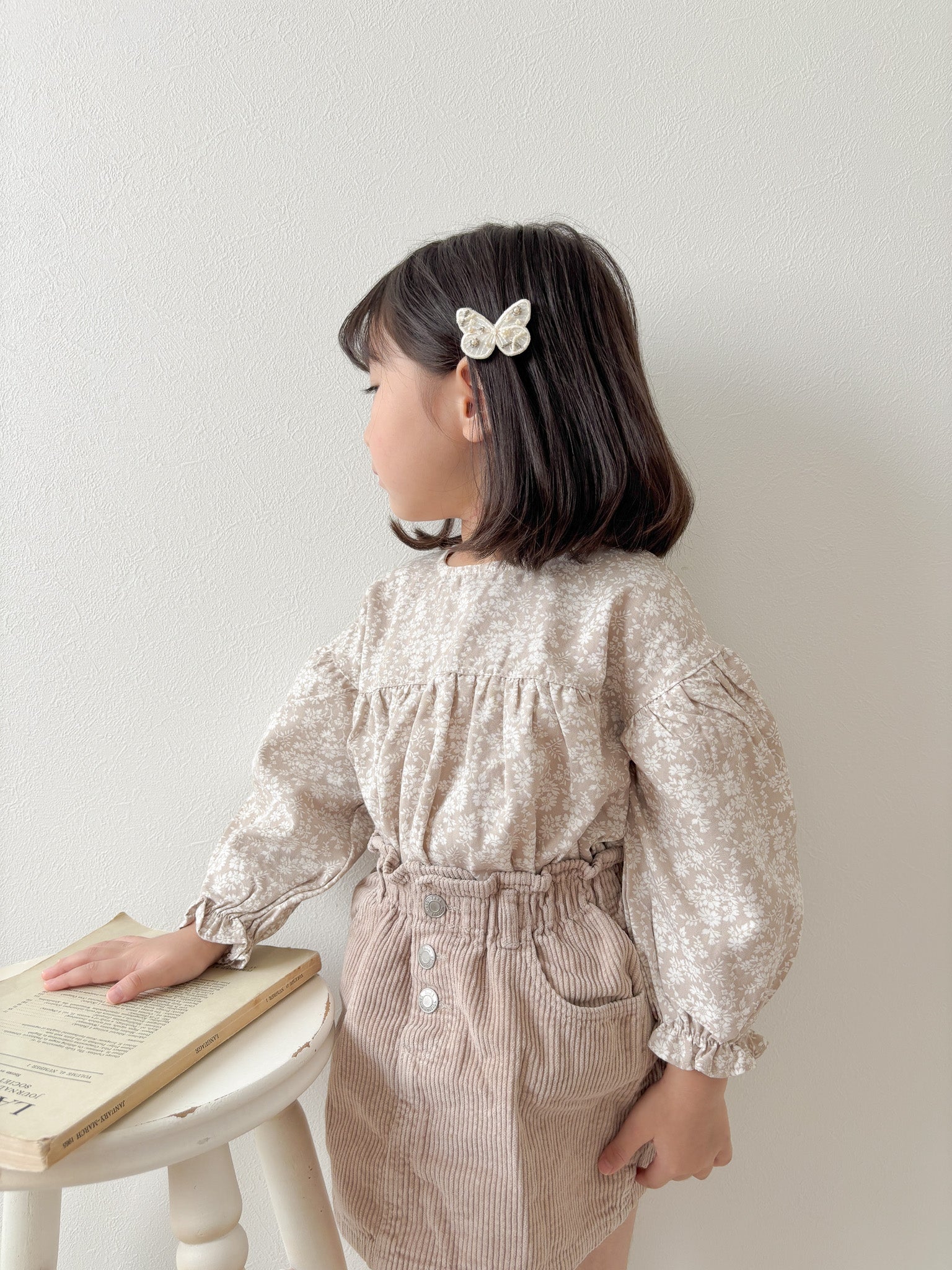 Flower cotton blouse