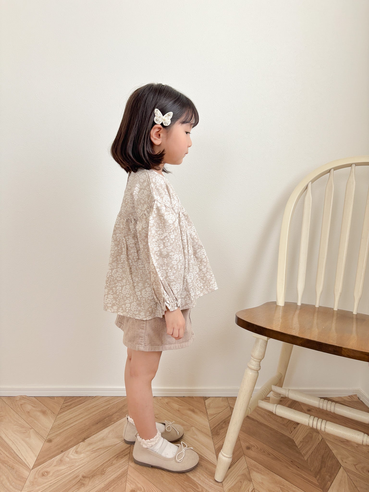 Flower cotton blouse