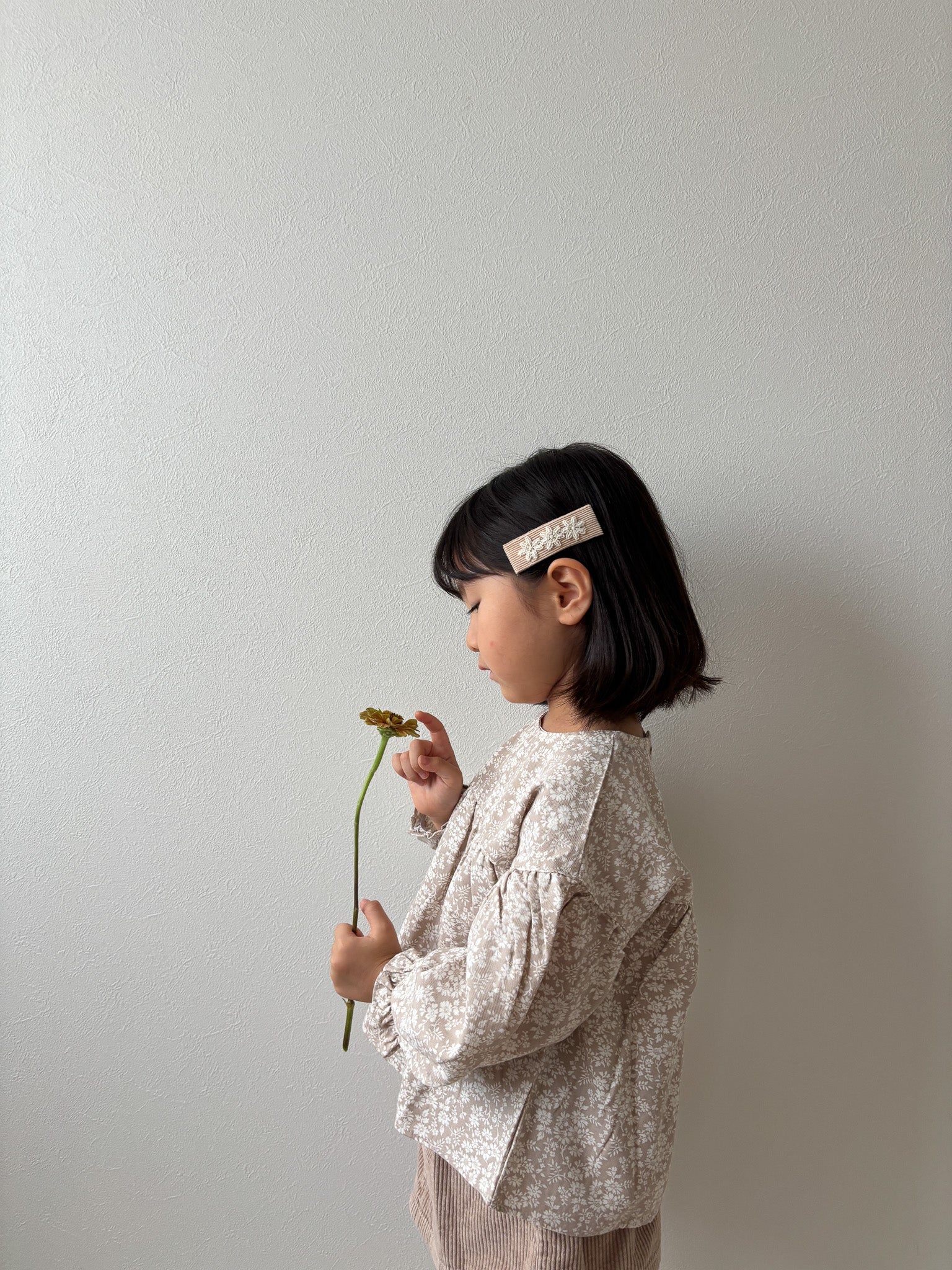Flower cotton blouse