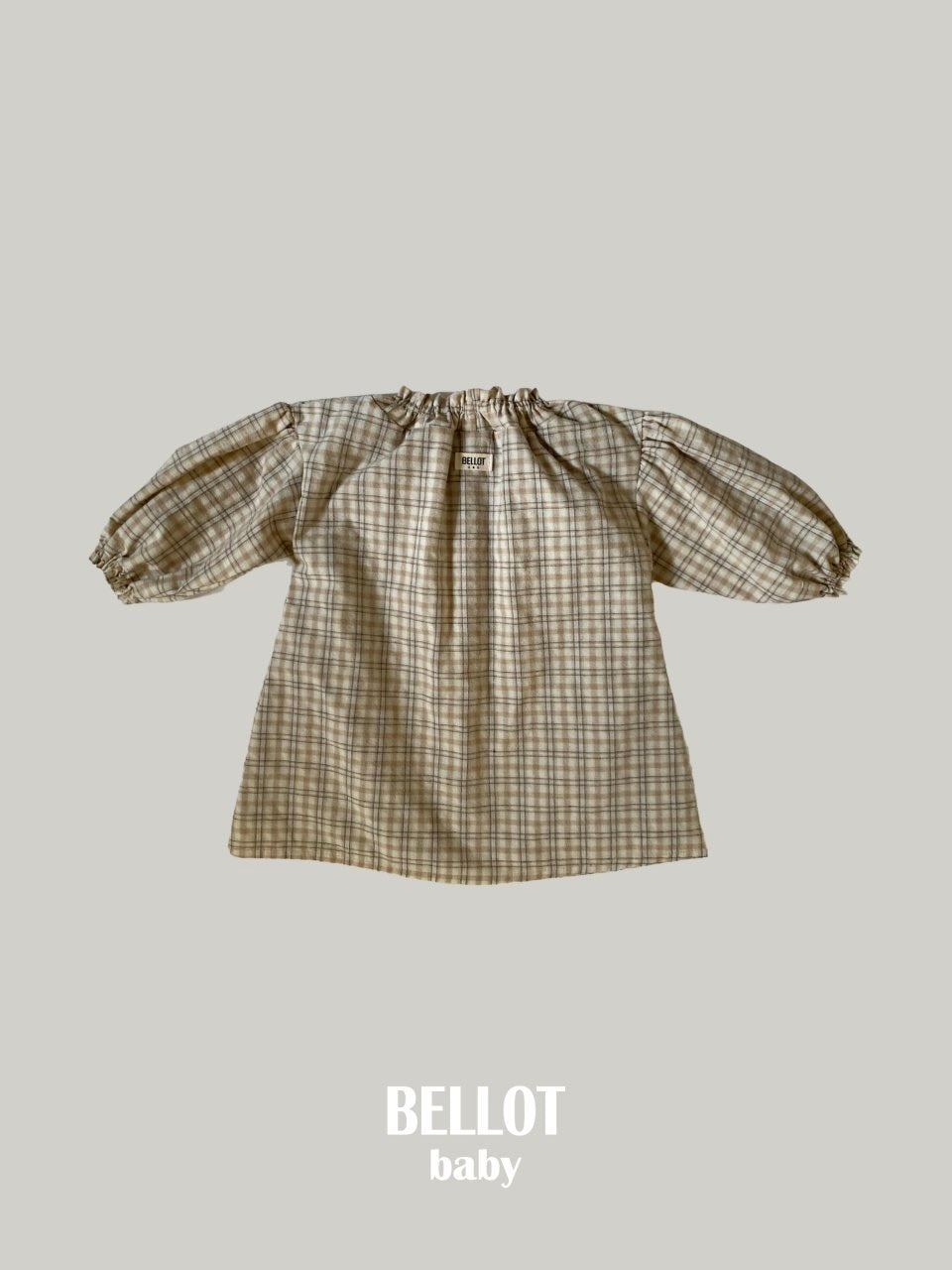 Peach check one piece