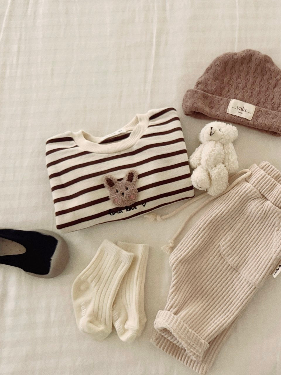 Bunny stripe sweatshirt