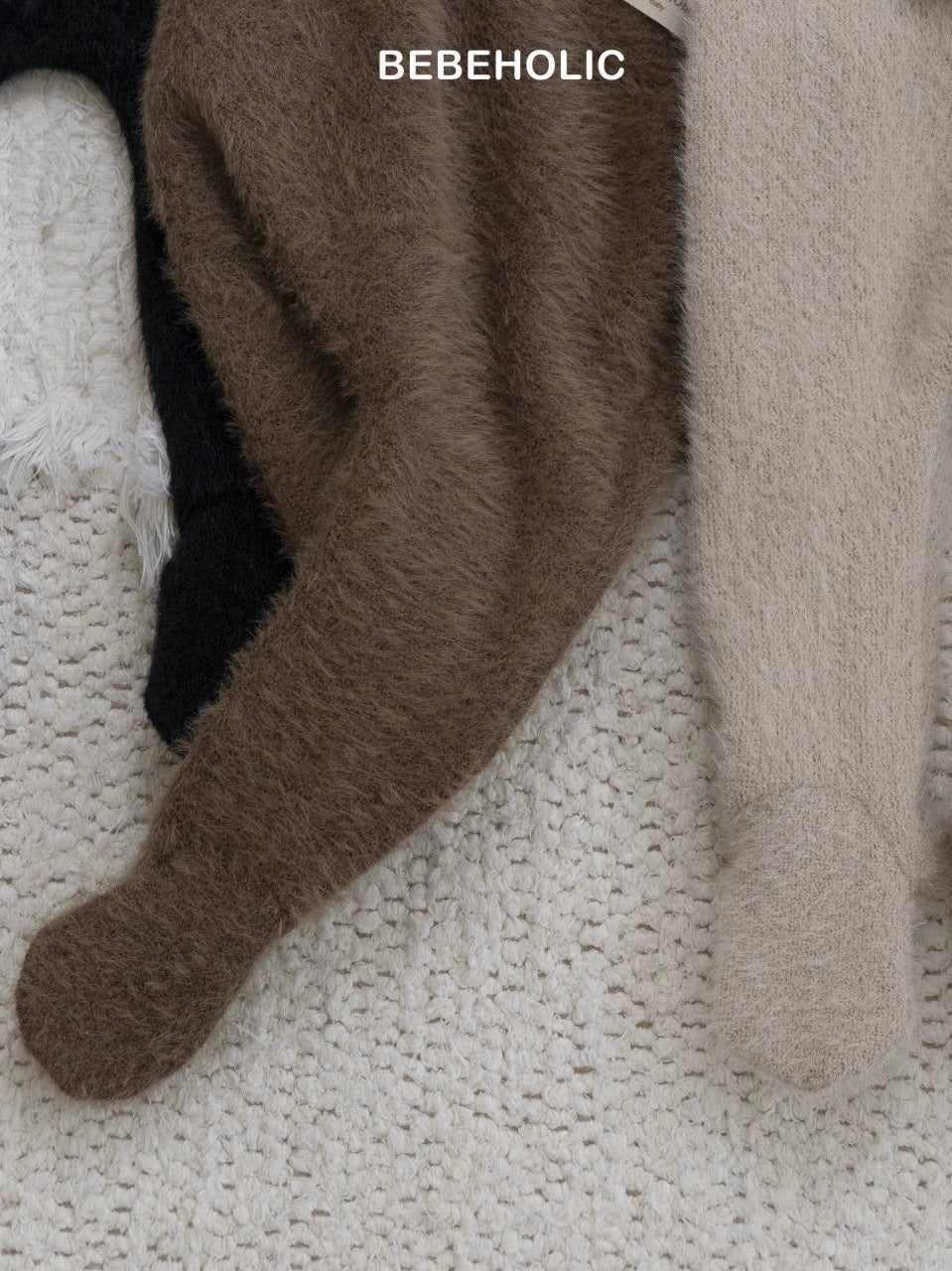 Angora footed leggings