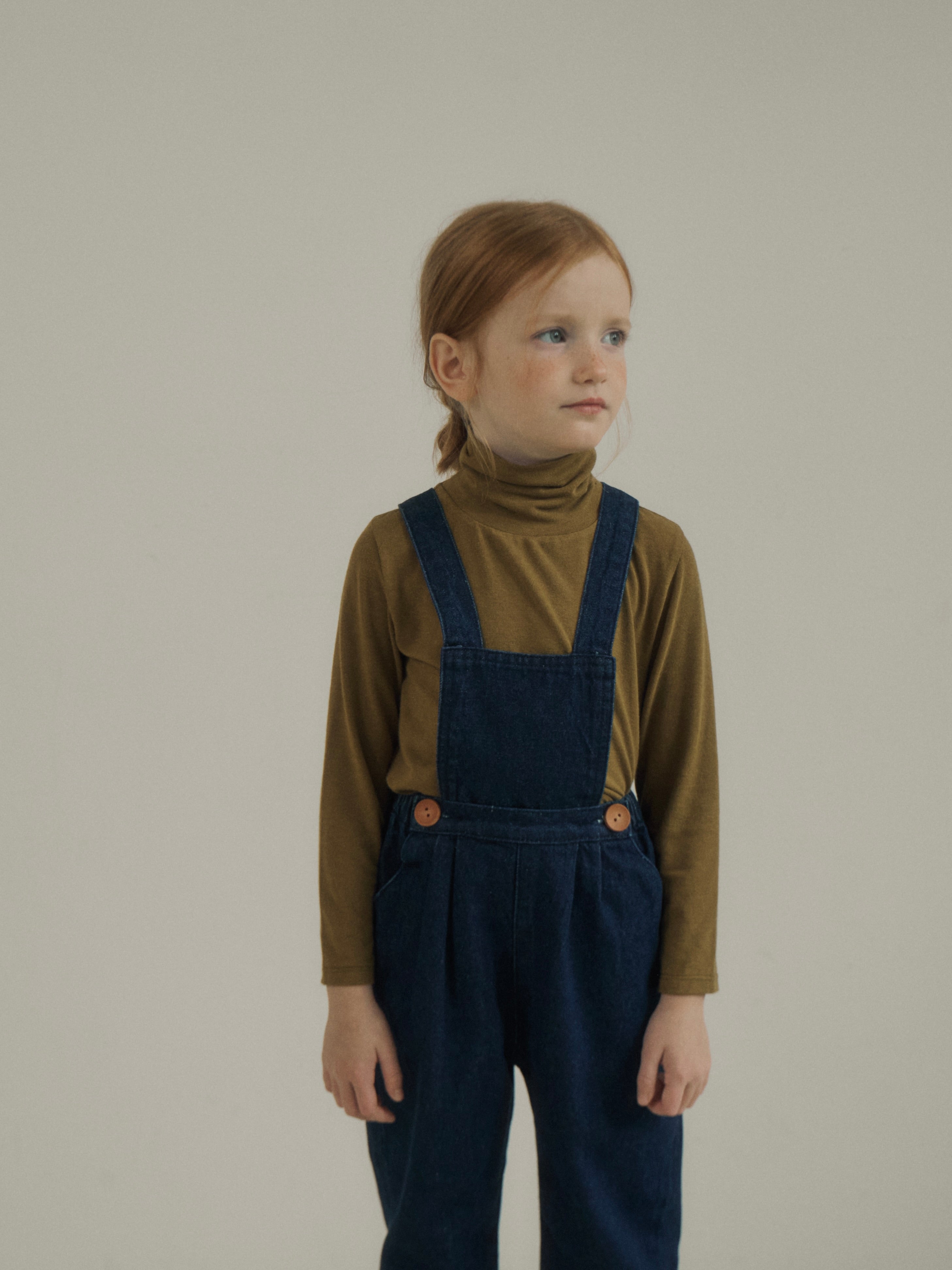 Basic soft turtleneck (moss olive)