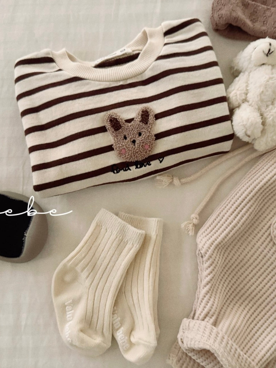 Bunny stripe sweatshirt
