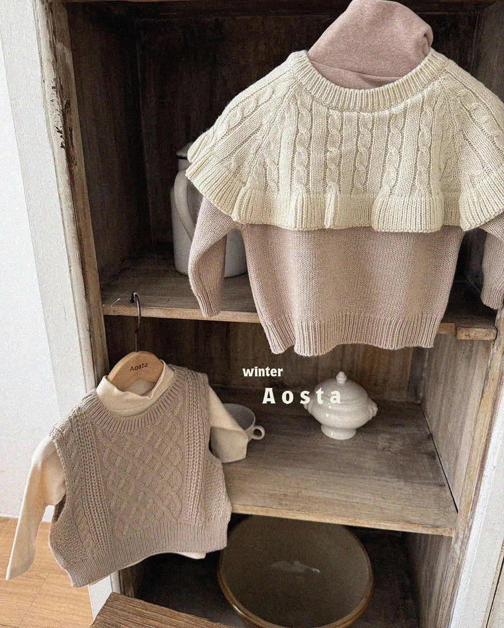 Knit cape T