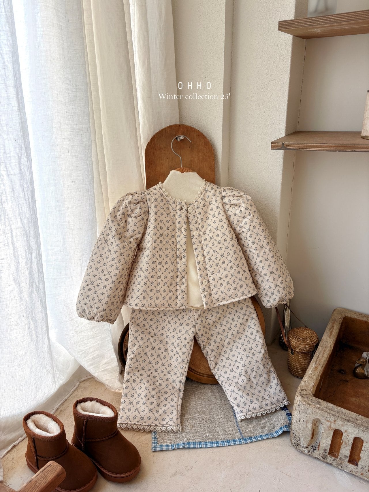 Rose lace padded pants